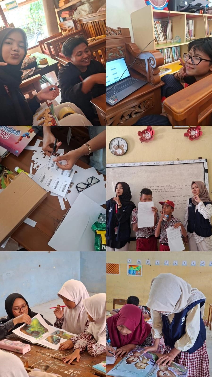 Pelaporan KKN Literasi hari ke 22 Desa Tayem Timur