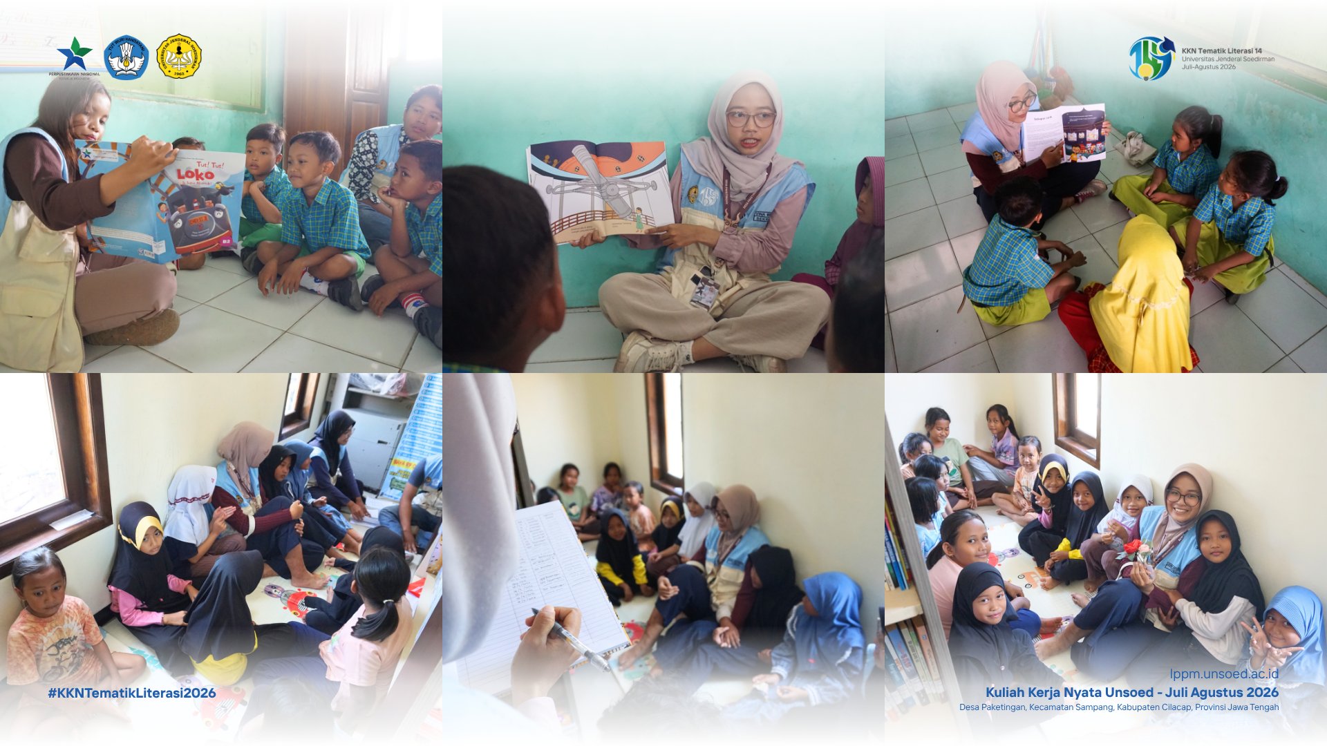 Hadirkan Ruang Belajar yang Menyenangkan, KKN Literasi Padukan Membaca Nyaring dan Pelayanan Perpustakaan Ramah Anak