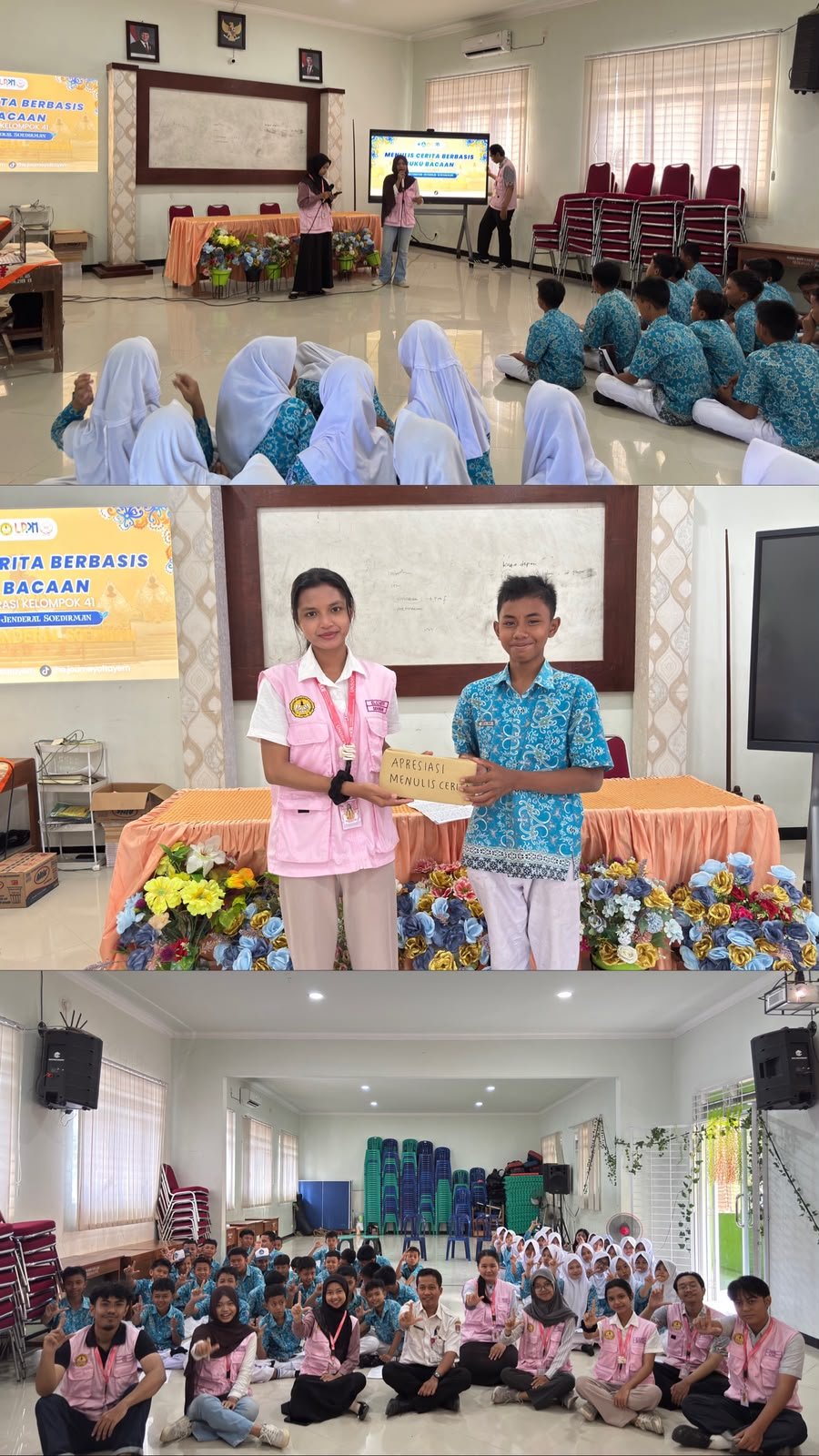 Hari ke-22, Melaksanakan Program Kerja Menulis Cerita Berbasis Buku Bacaan di SMPN 2 Karangpucung.