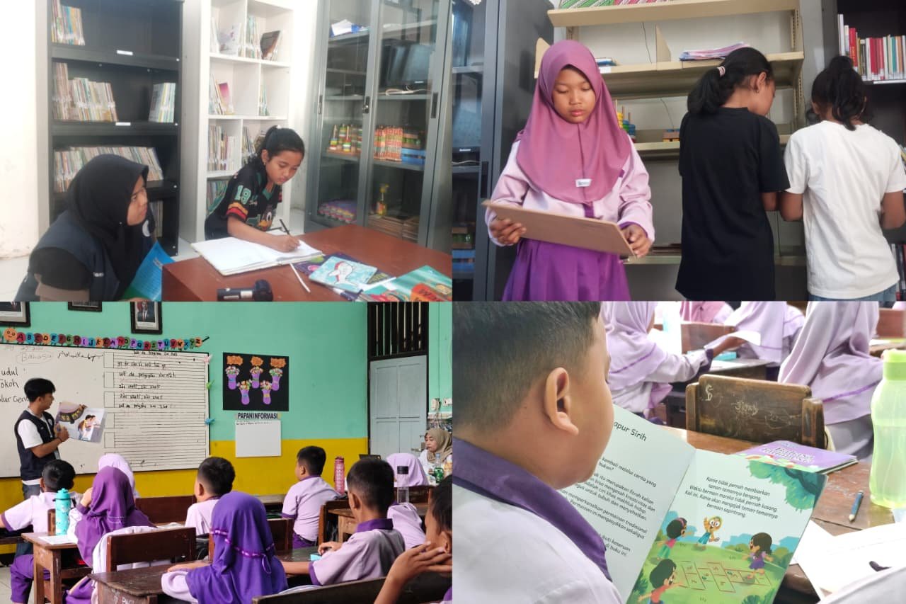 Pelaksanaan Program Kerja Cerdas Mengulas Buku dan Pelayanan Perpustakaan