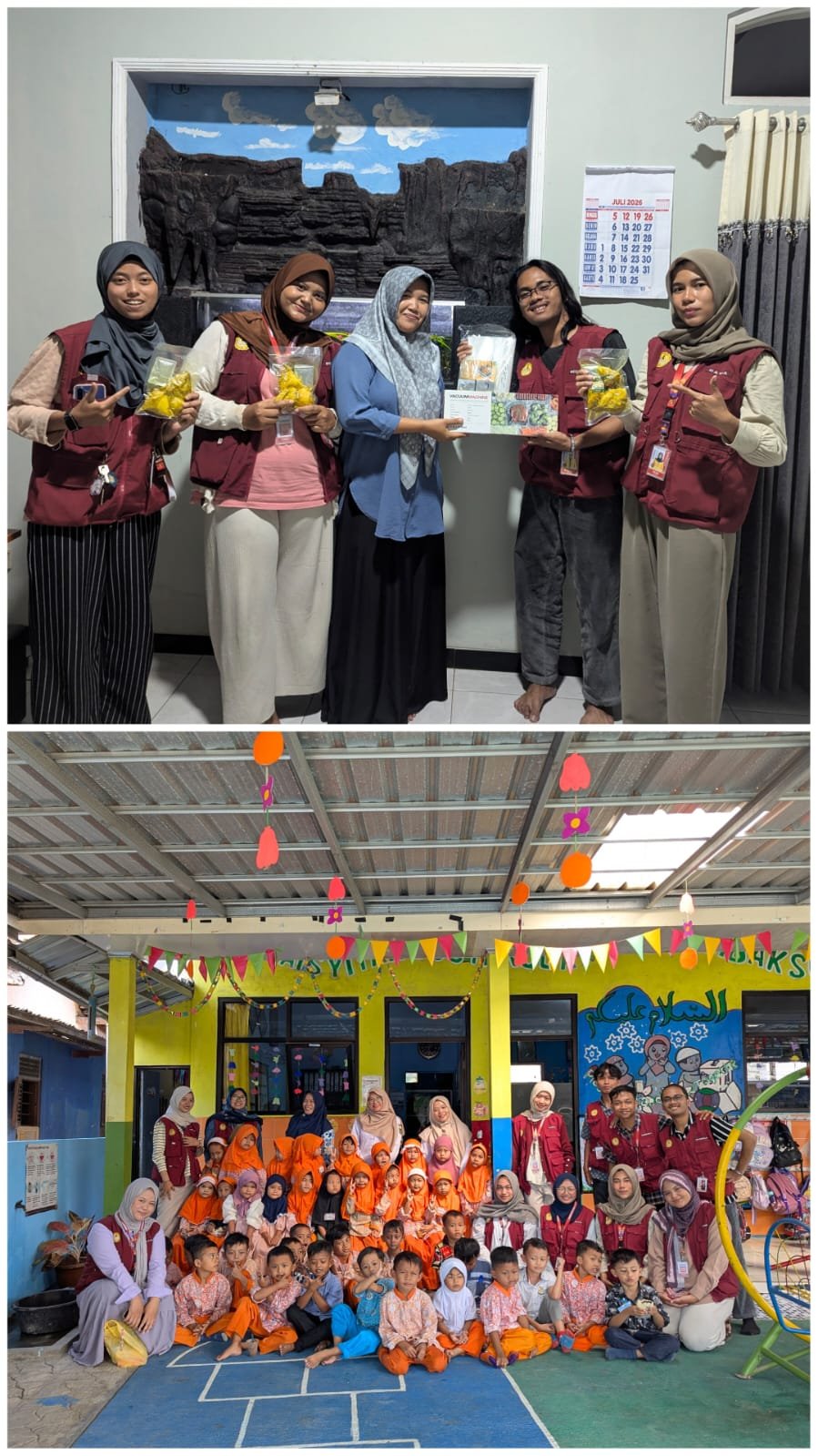 Edukasi PHBS di TK Aisyiyah Tambaksogra dan Rebranding Produk KWT melalui Website Desa