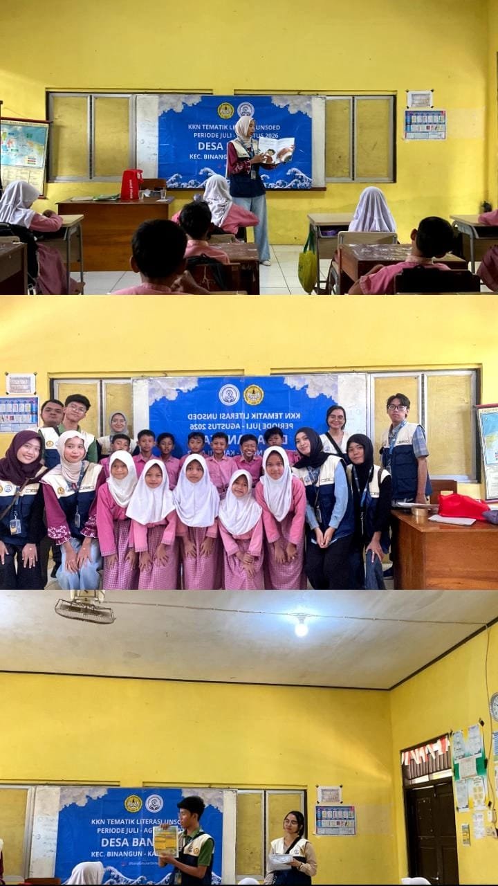 Pengelolaan dan Pelayanan Baca, Cerdas Mengulas Buku, dan Amplifikasi Kegiatan KKN