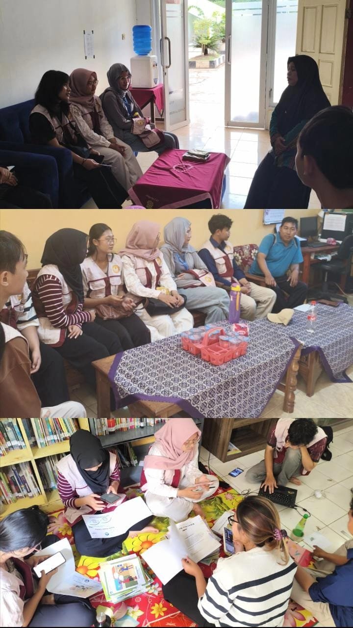 PELAPORAN HARI KE-22 KELOMPOK 45 KKN TEMATIK LITERASI DESA CIBEUNYING