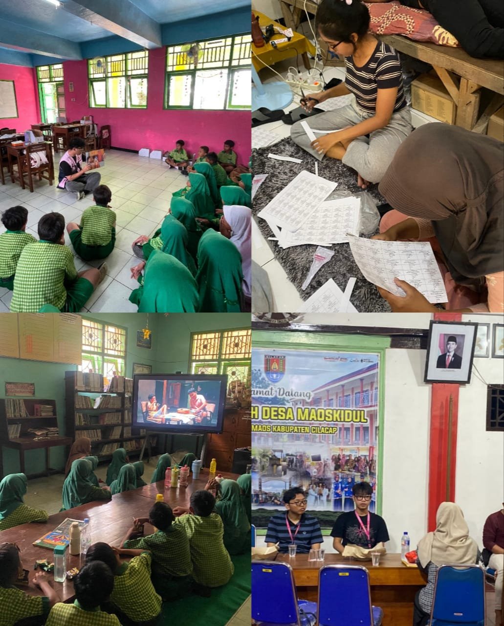 Pelaksanaan Program Kerja Membaca Nyaring, Nonton Bareng, Inventarisasi Buku, dan Partisipasi dalam Rapat Karang Taruna