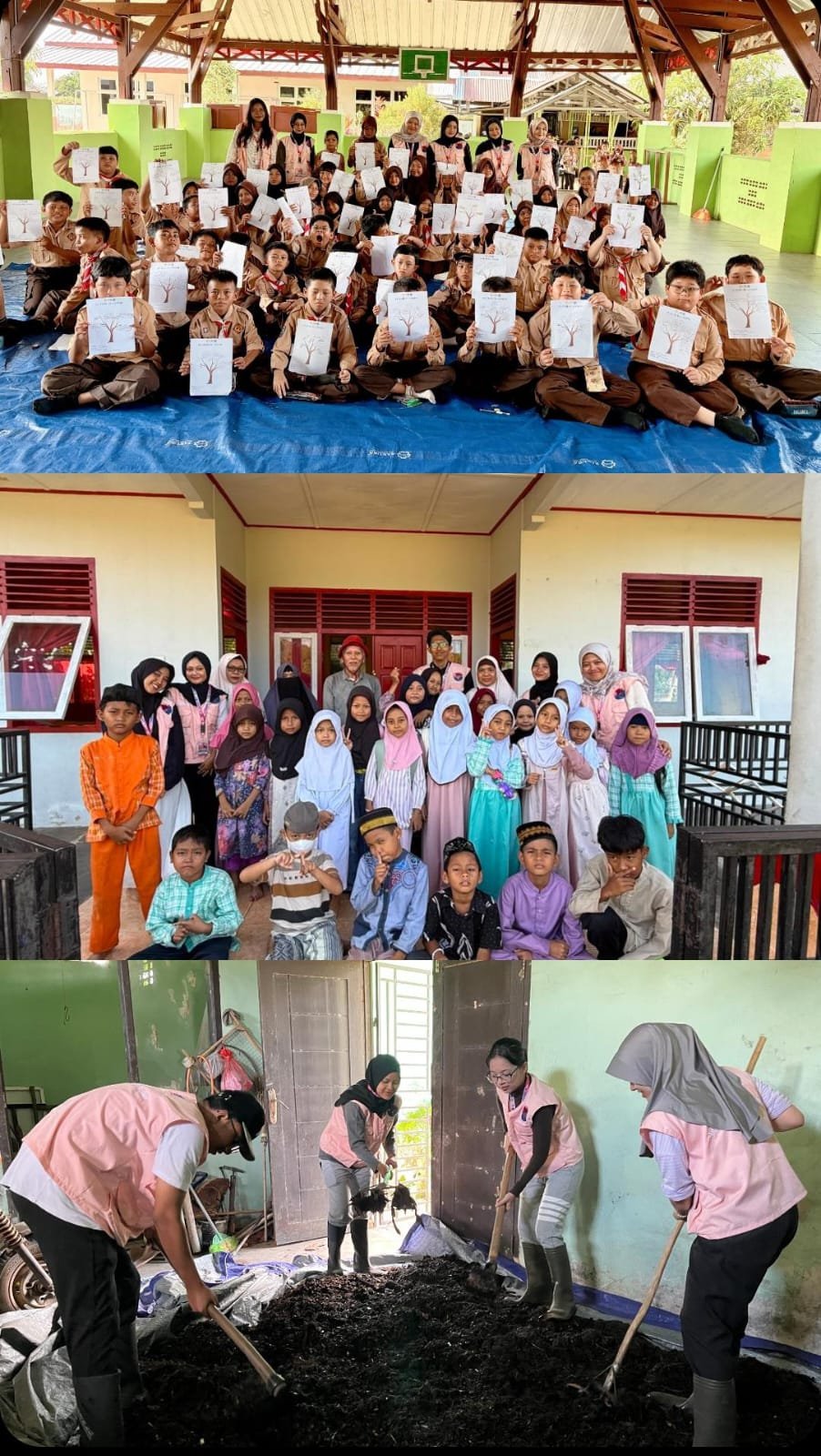 Day 19 Kelas Lentera, Piket Desa, Rumah Mengaji Lentera, Proses Pengadukan Pupuk Eceng Gondok, dan Kunjungan ke Bapperida