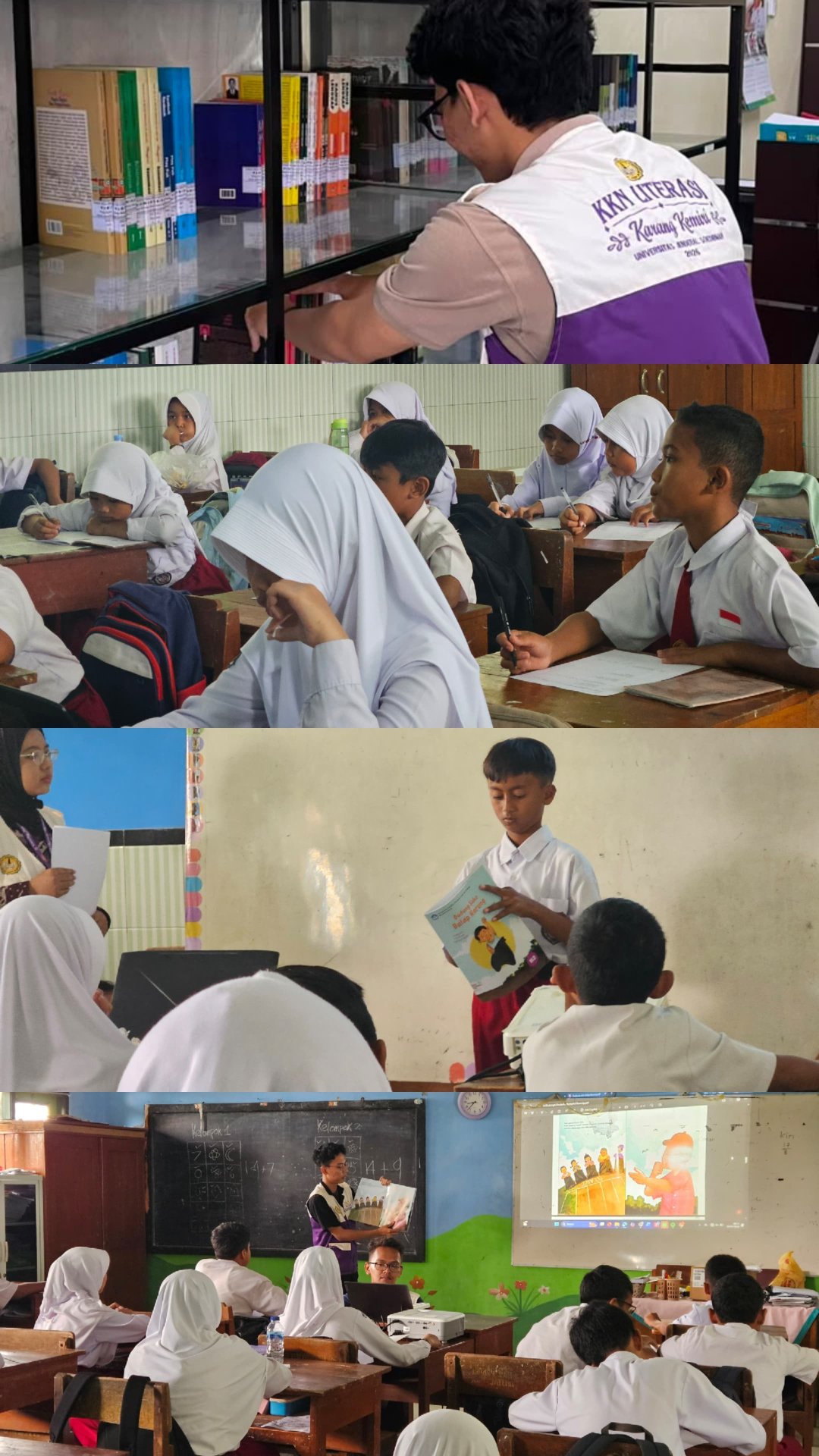 Pelaksanaan Layanan Perpustakaan dan Program Menulis Cerita Berbasis Buku Bacaan