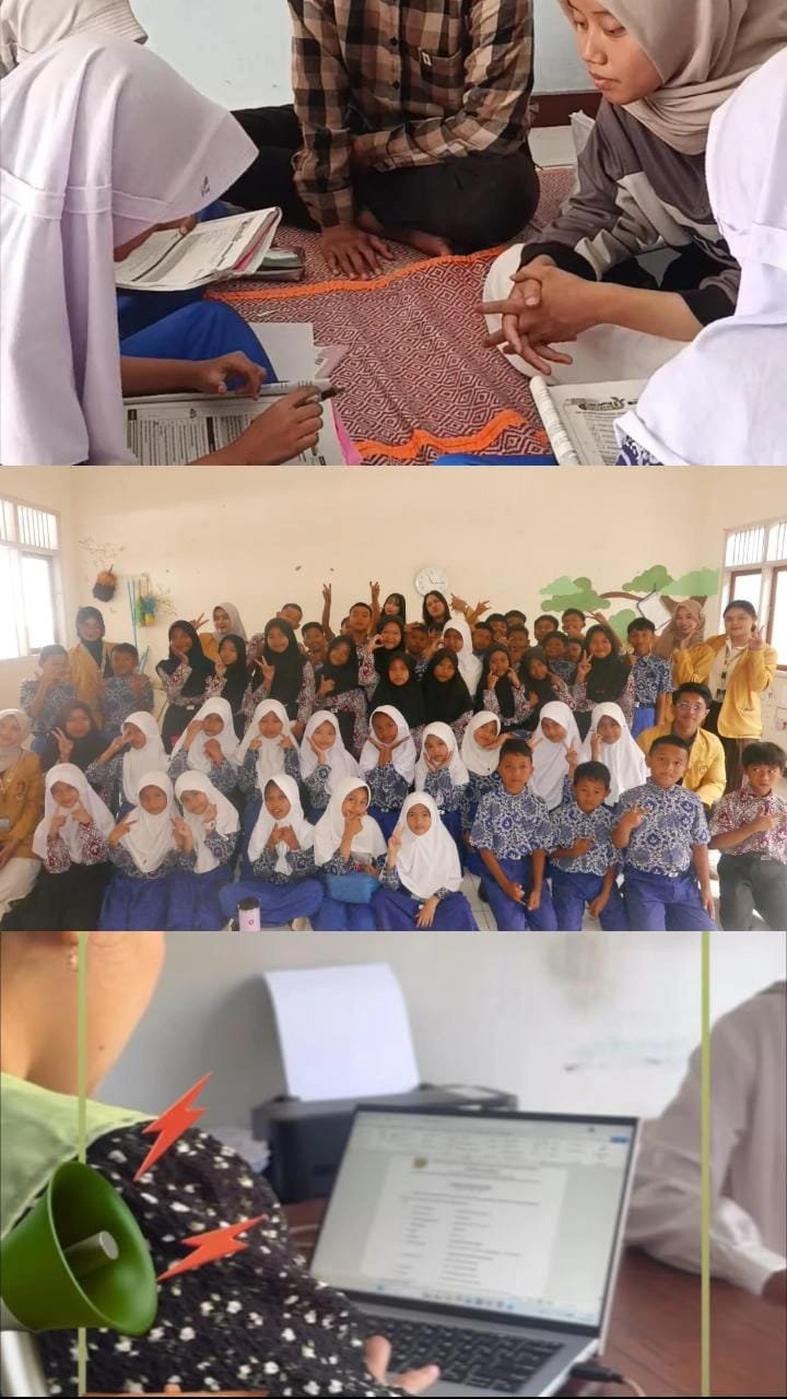 Edukasi dan Kreasi Poster SDN 3 Gandatapa, Kelas Mengajar SD, dan Piket Balai Desa
