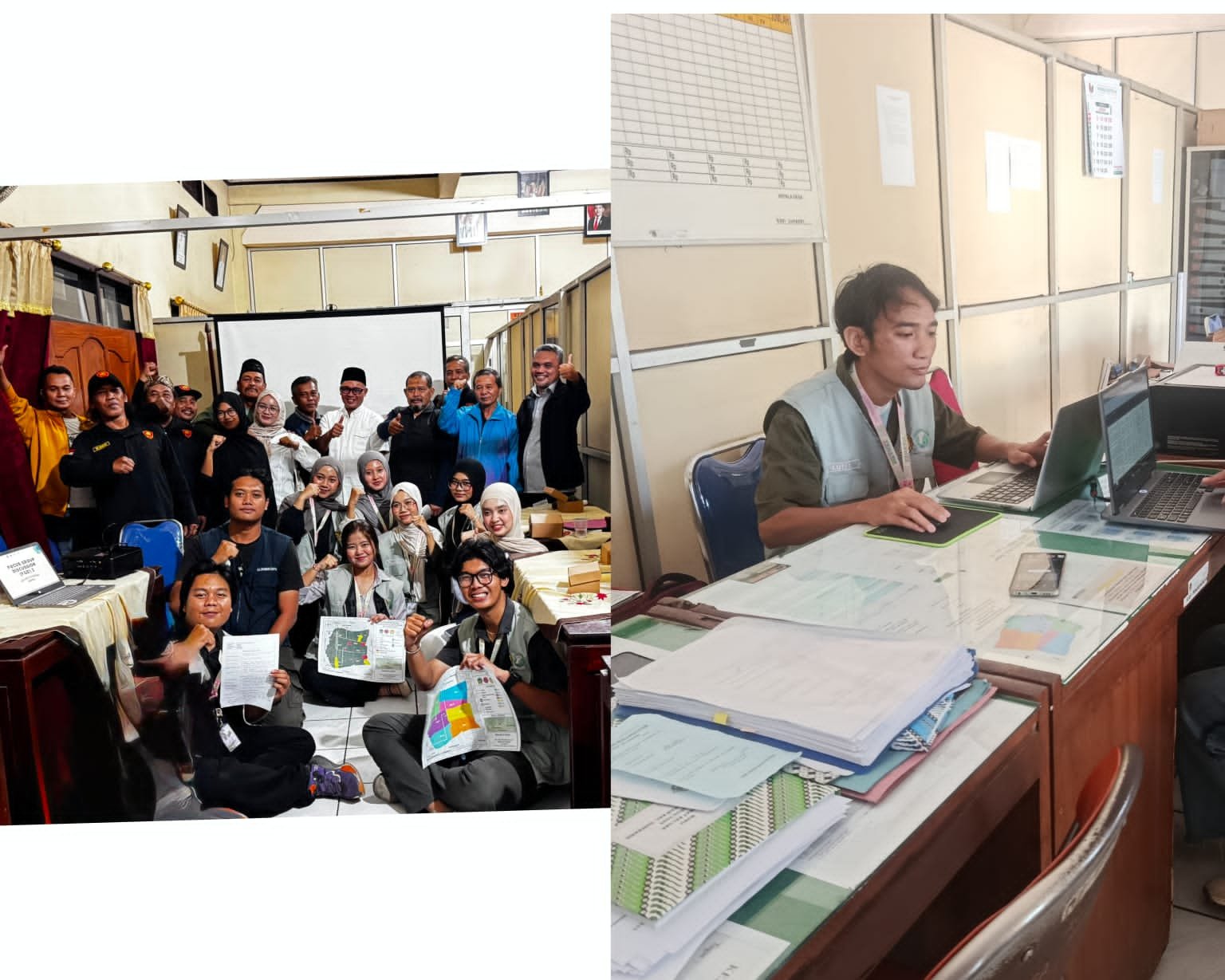 FGD 2, Deklarasi Forum Pengurangan Risiko Bencana (FPRB), Piket Harian Balai Desa dan Survey BNBA