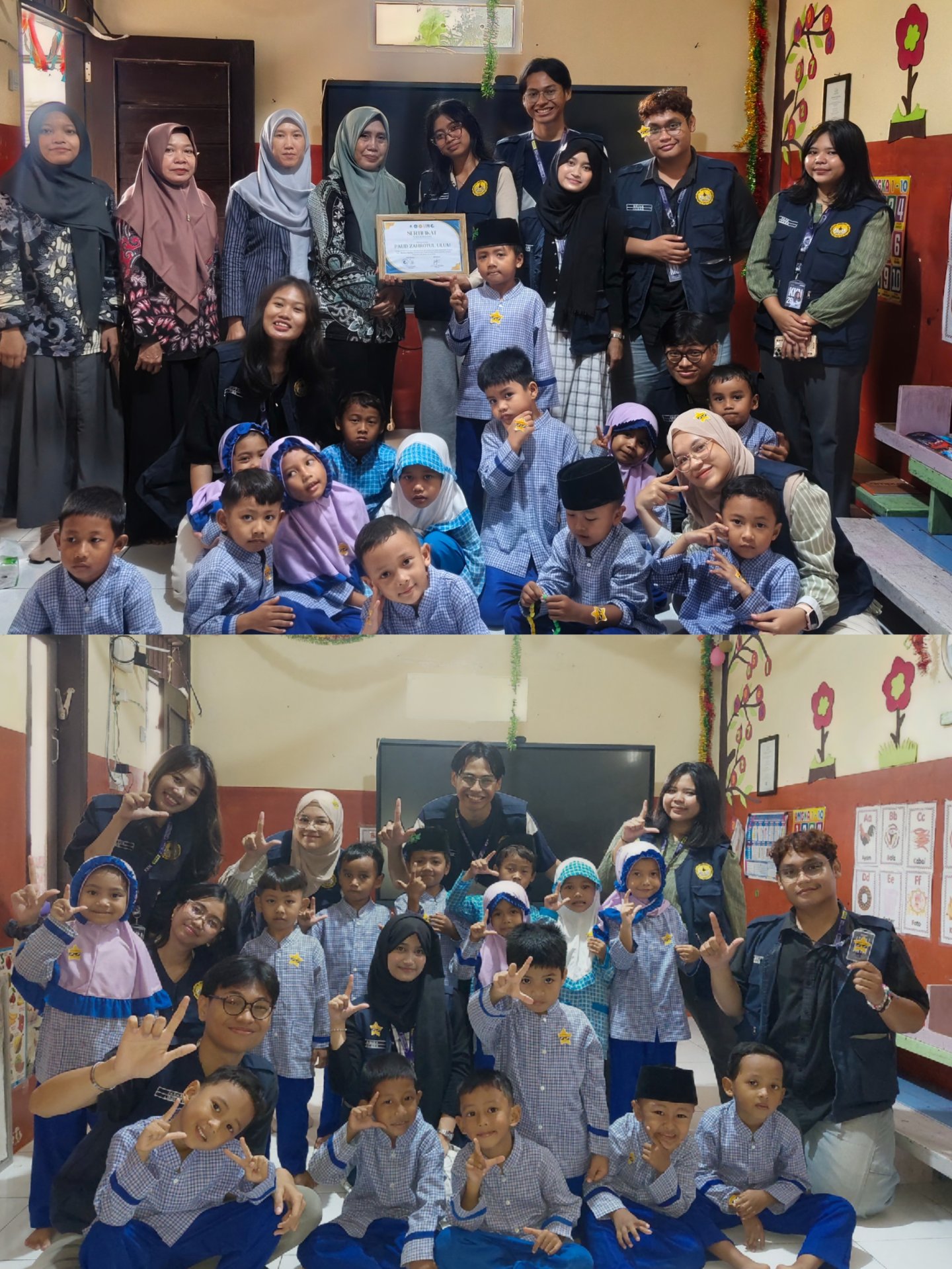 Kegiatan Membaca Nyaring di Paud Zahrotul Ulum