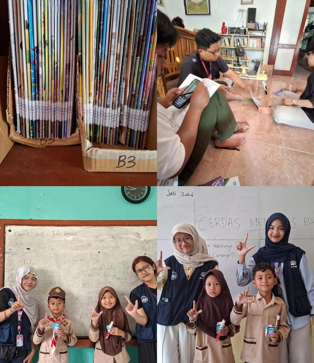 Pelaporan KKN Literasi hari ke 24 Desa Tayem Timur