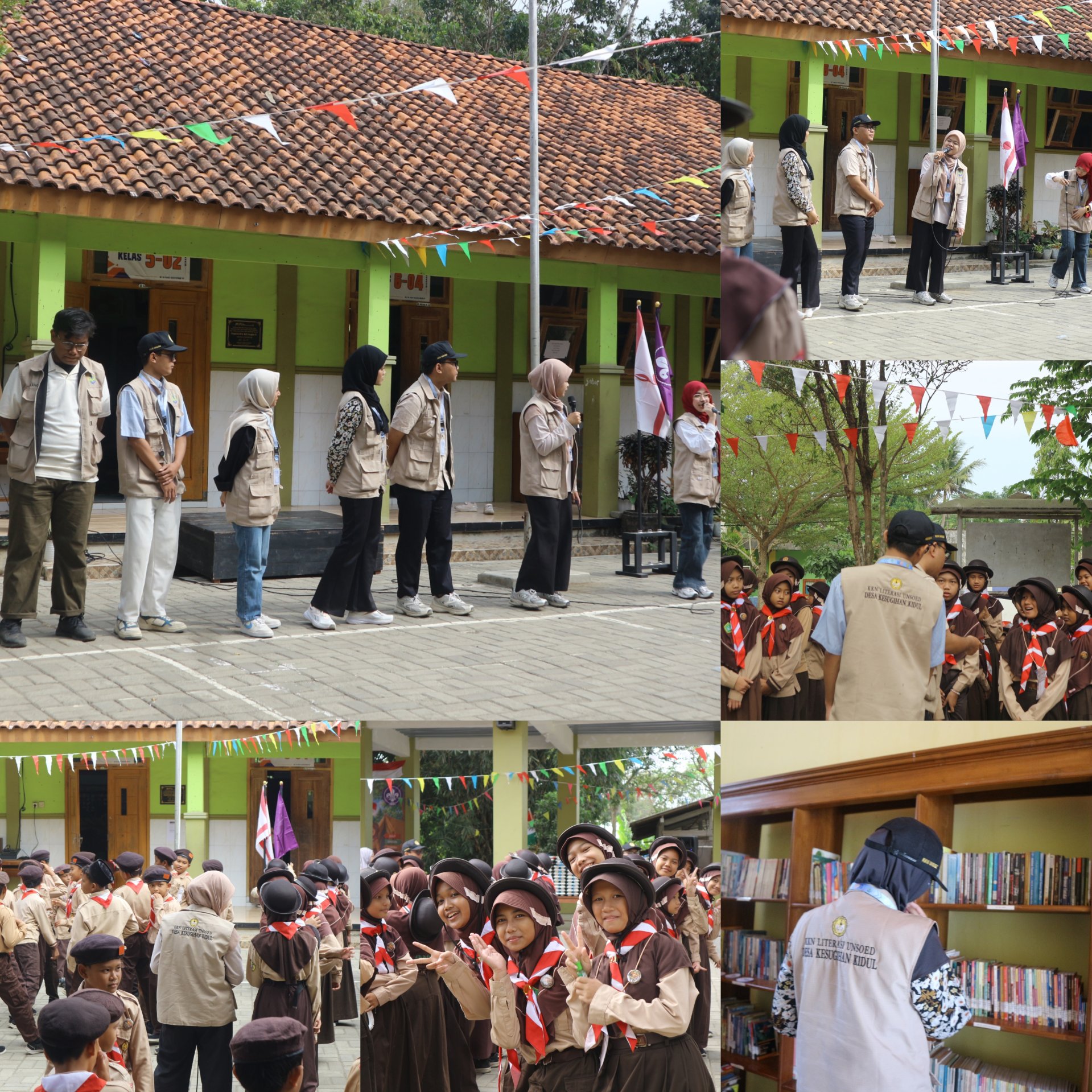 Kunjungan Literasi ke MI YABAKII KESUGIHAN KIDUL 01 & Pelayanan Perpustakaan Ngudi Kawruh Desa Kesugihan Kidul