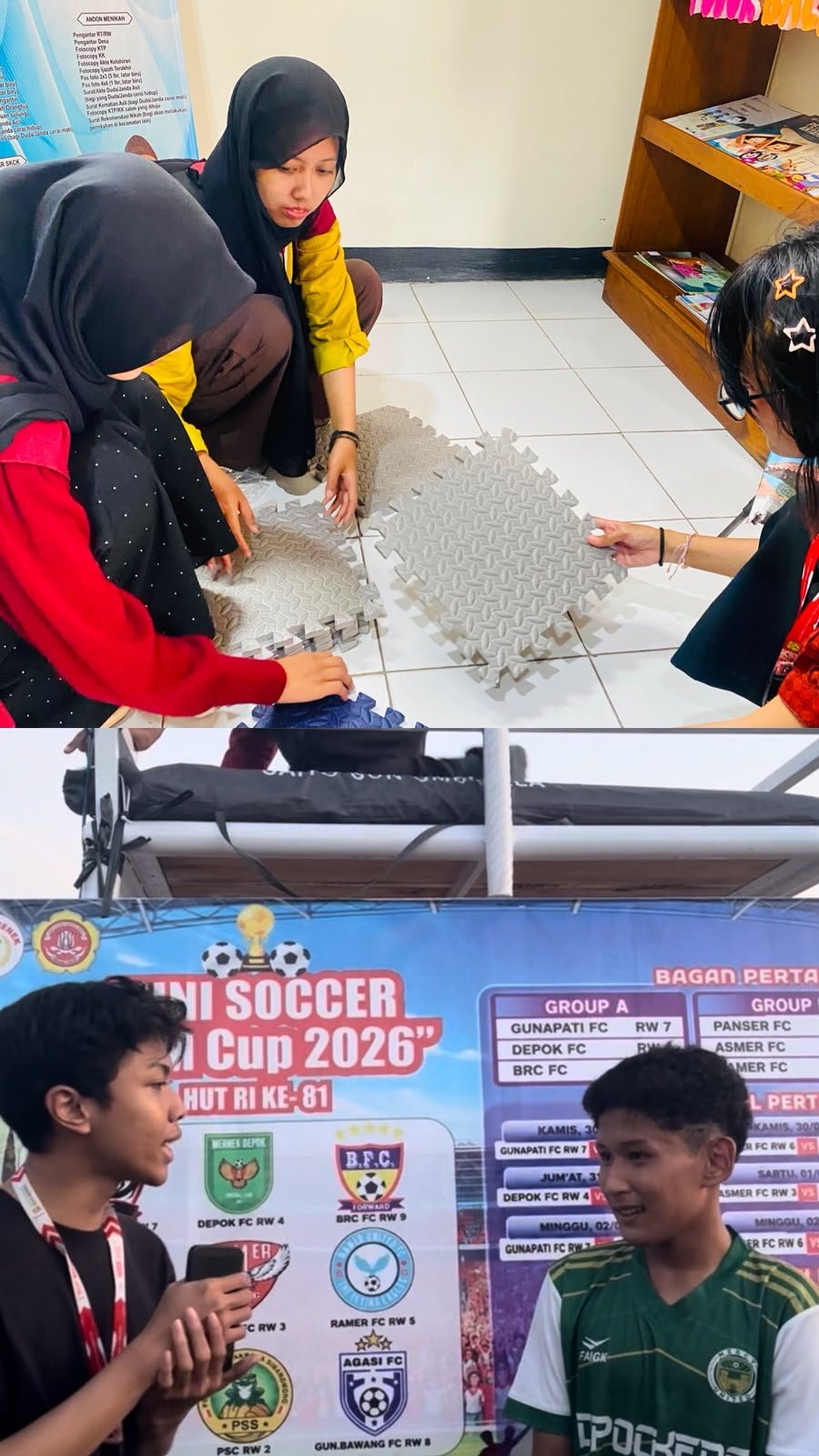 Penataan Ulang Pojok Baca dan Partisipasi dalam Mini Soccer "KDM Cup 2026"