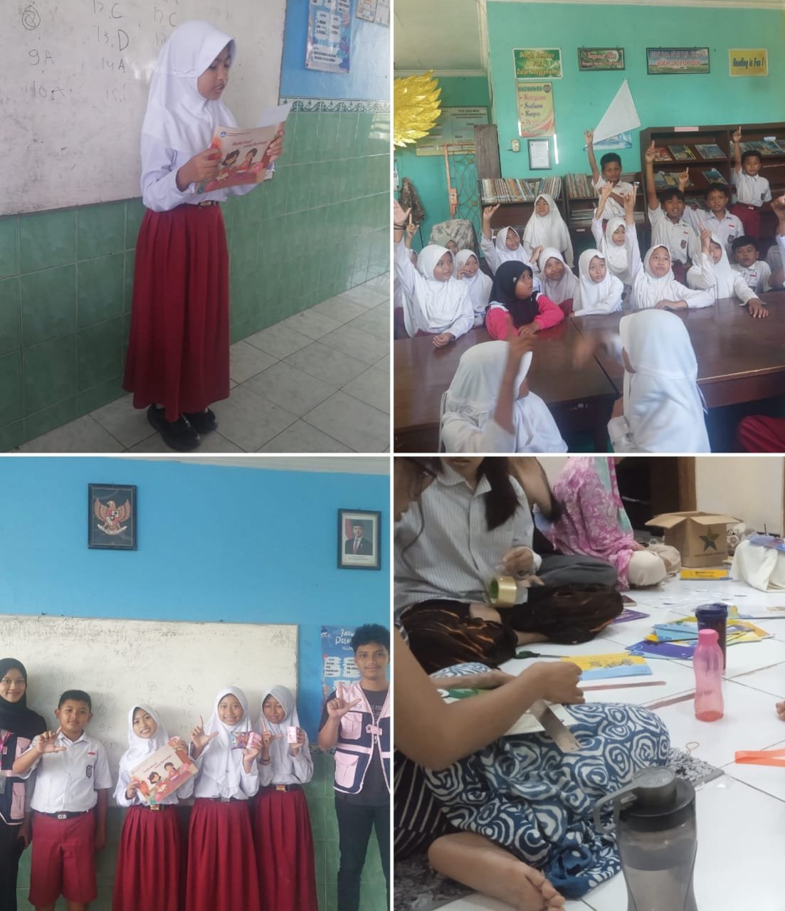 Pelaksanaan Program Kerja Cerdas Mengulas Buku, Nonton Bareng, dan Inventarisasi Buku
