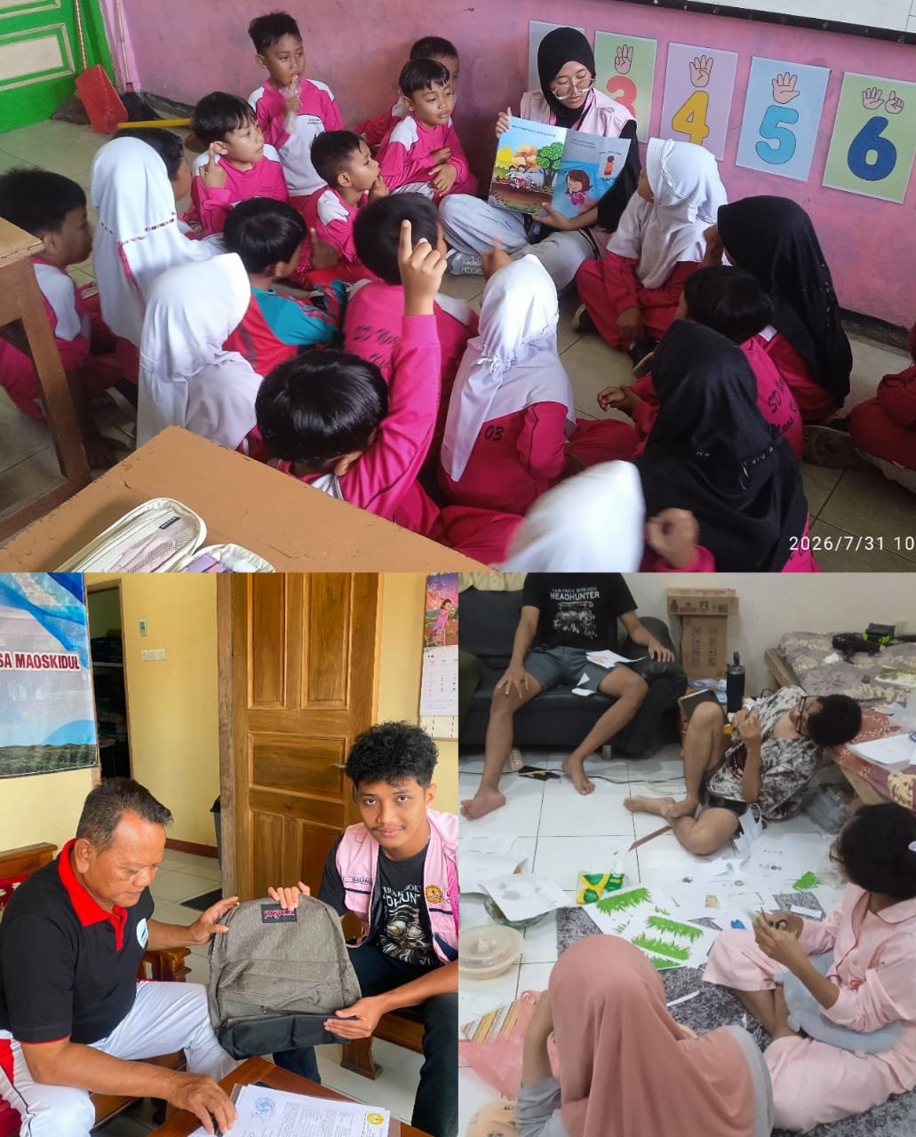 Pelaksanaan Program Kerja Membaca Nyaring, Serah Terima Buku Perpusnas Tahap II, dan Persiapan Program Kerja Pojok Baca Digital