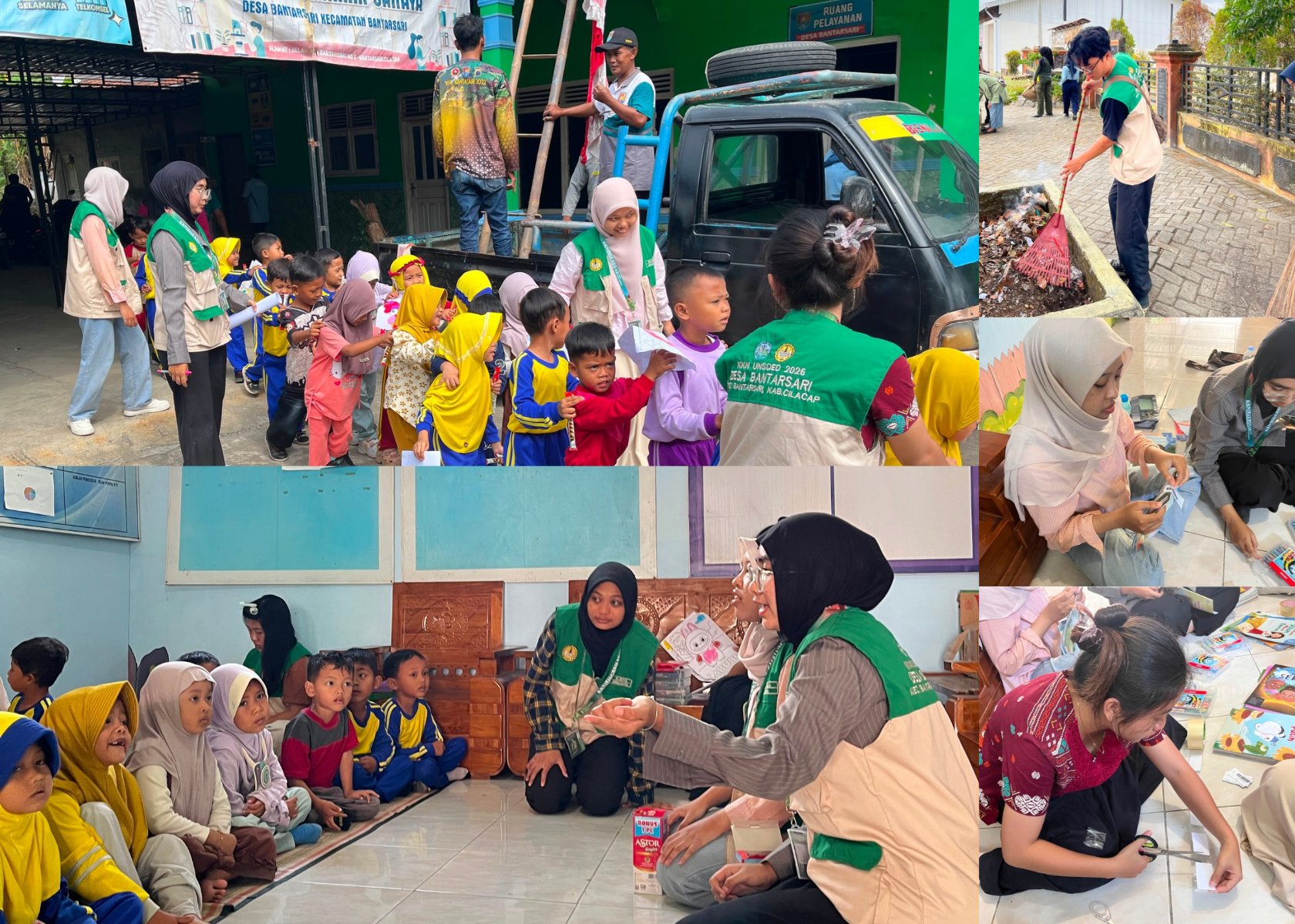 Kegiatan Kunjungan Literasi TK Kartini, Desa Bantarsari dan Pengolahan Buku Cerita Bergambar Melalui Pelabelan dan Stempel Buku