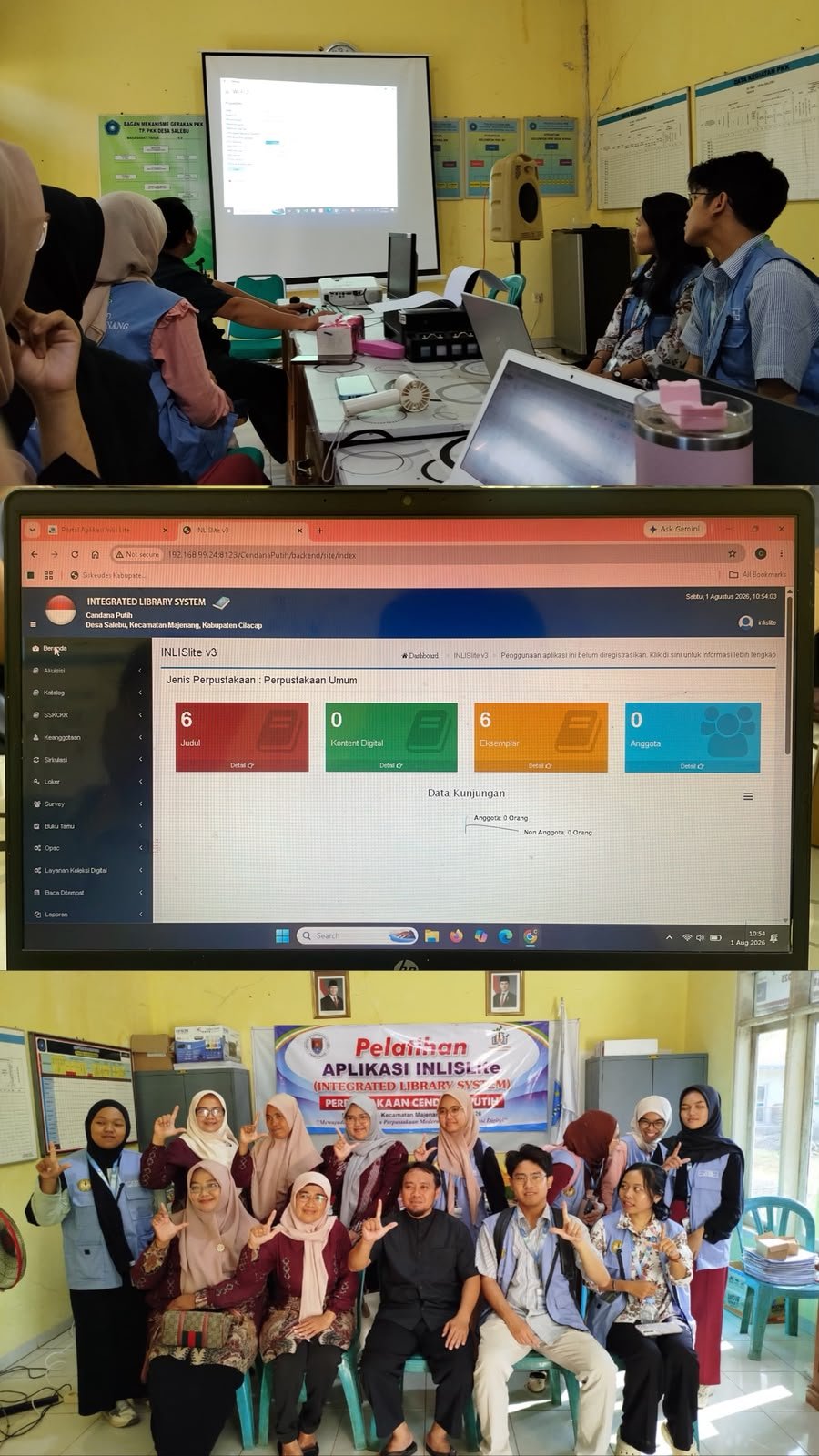Optimalisasi Digitalisasi Perpustakaan dan Finalisasi Persiapan Lomba Cerdas Cermat Desa Salebu