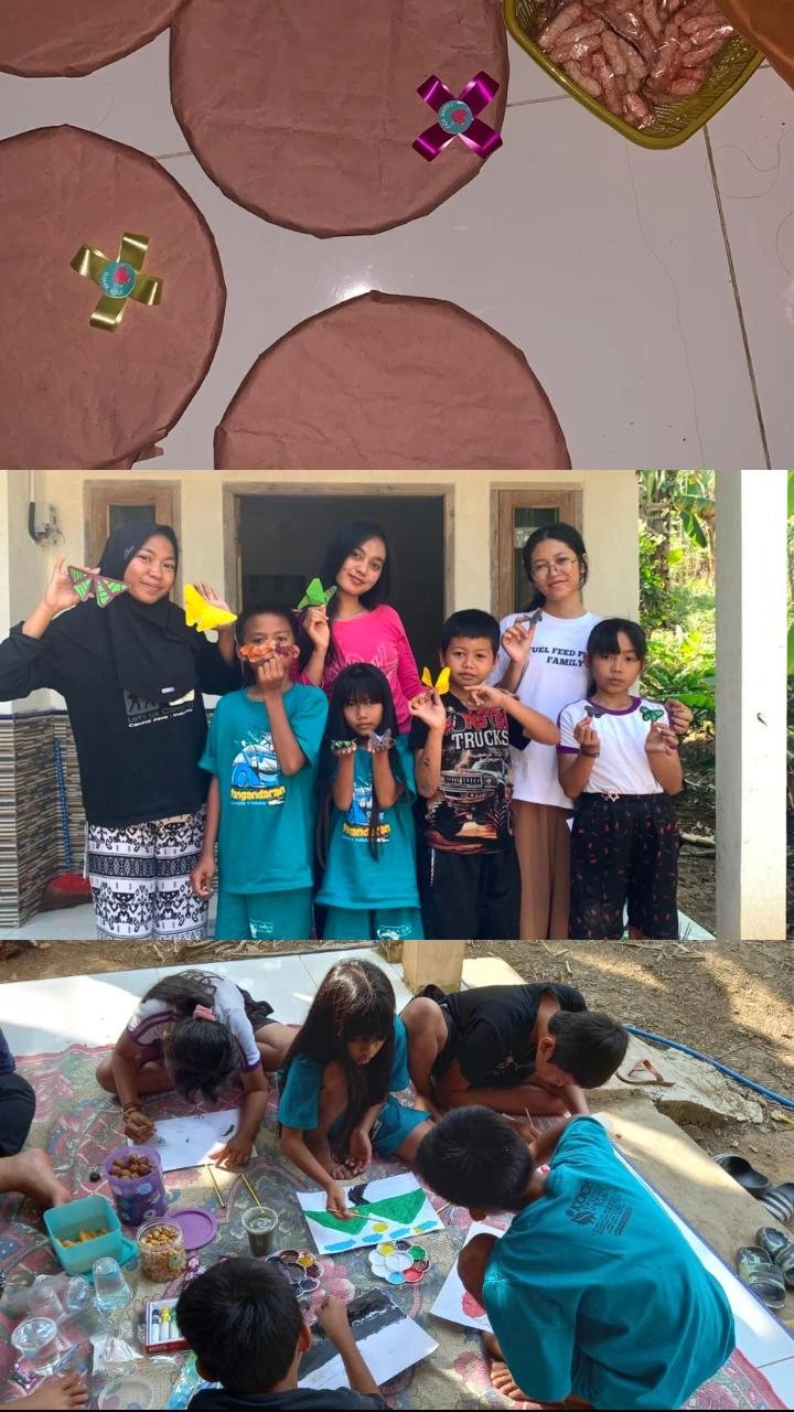 Layanan Perpustakaan "Oemah Baca" di Desa Mandala, Kegiatan Belajar Bermain di Posko, dan Persiapan Kegiatan Penyuluhan Gizi Terkait Pembacaan Label Gizi