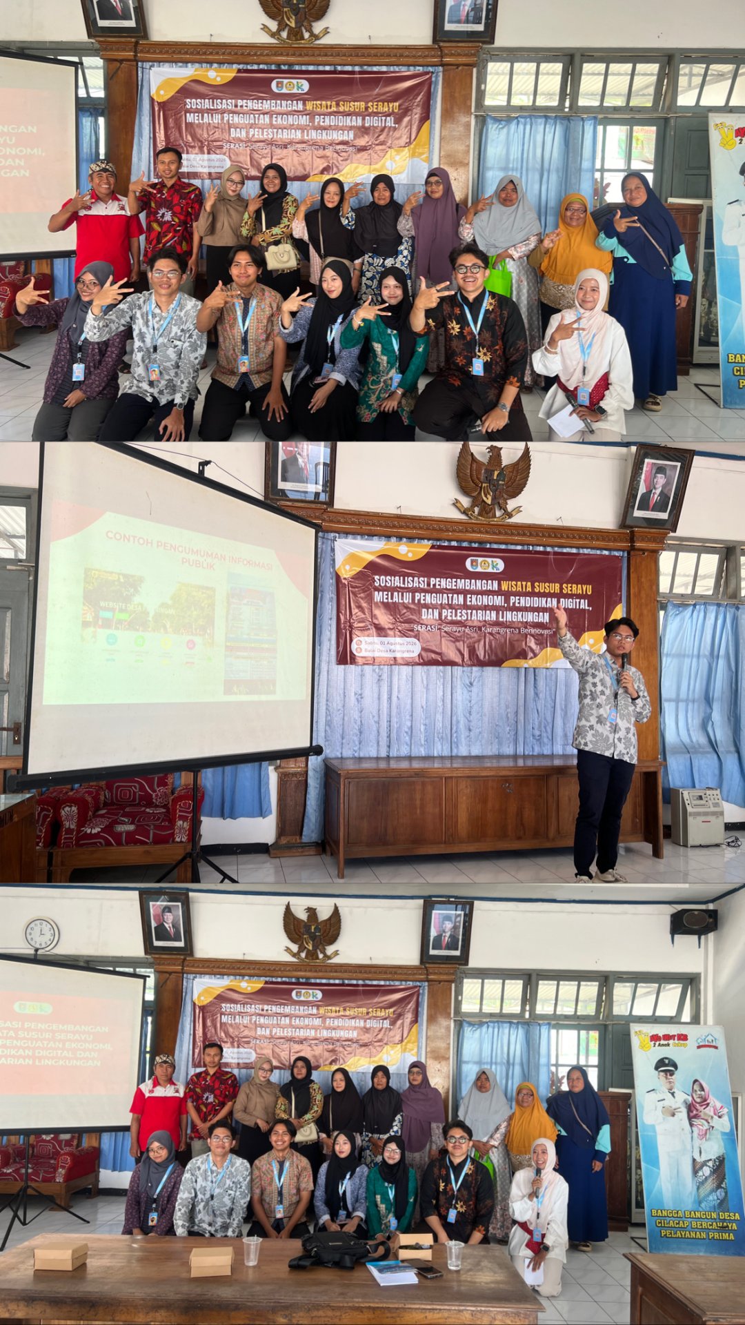 sosialisasi pengembangan wisata susur serayu melalui penguatan ekonomi, pendidikan digital dan pelestarian lingkungan