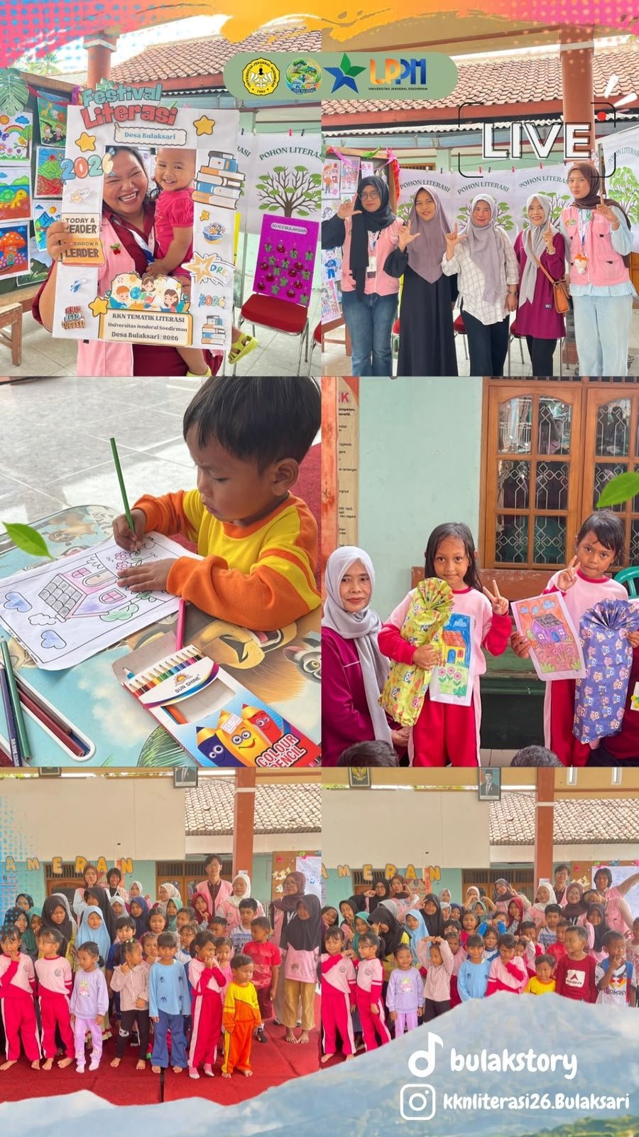 Keseruan Lomba Mewarnai Anak TK di Pameran Edukatif Desa Bulaksari