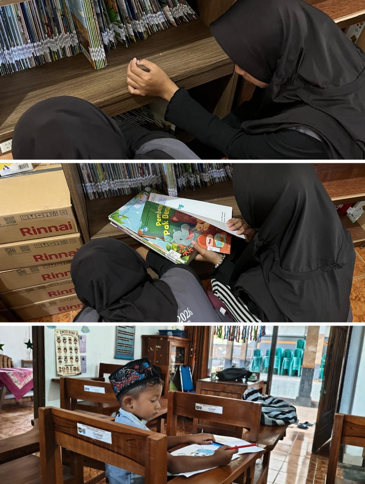 Pelayanan Perpustakaan Desa dan Dukungan Penyusunan Acara Upacara HUT RI di Latihan Paskibra oleh Tim KKN Tematik Literasi UNSOED