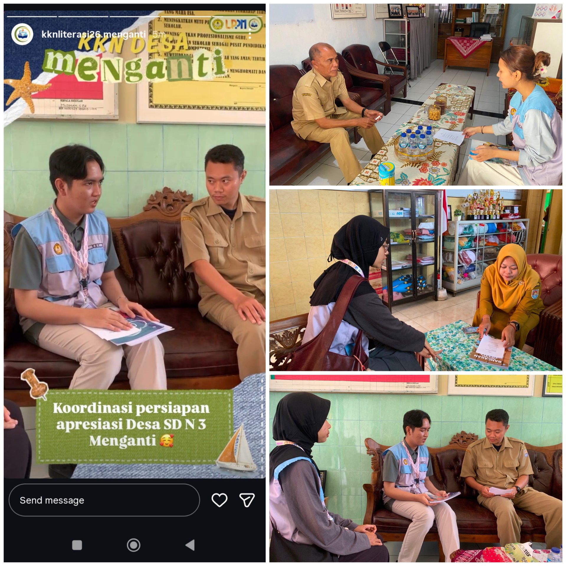 Pelaporan Hari ke-27 KKN Literasi Desa Menganti