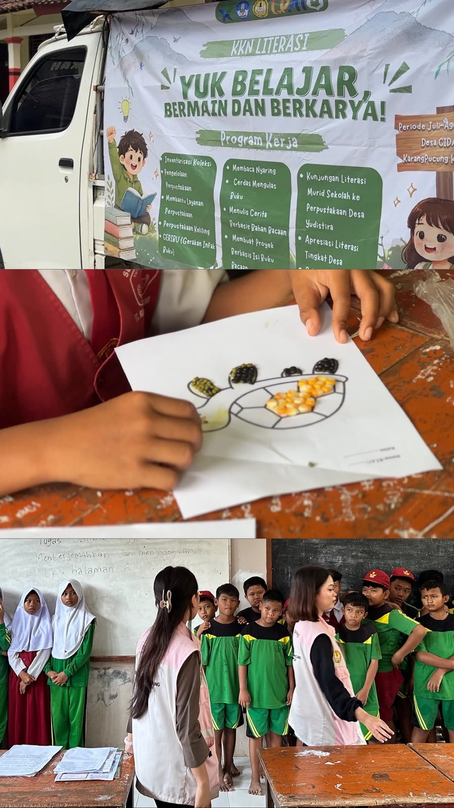 Membawa Buku, Menumbuhkan Mimpi: Perpustakaan Keliling dan Pembelajaran Kreatif di SDN 1 Cidadap pada Senin, 3 Agustus 2026