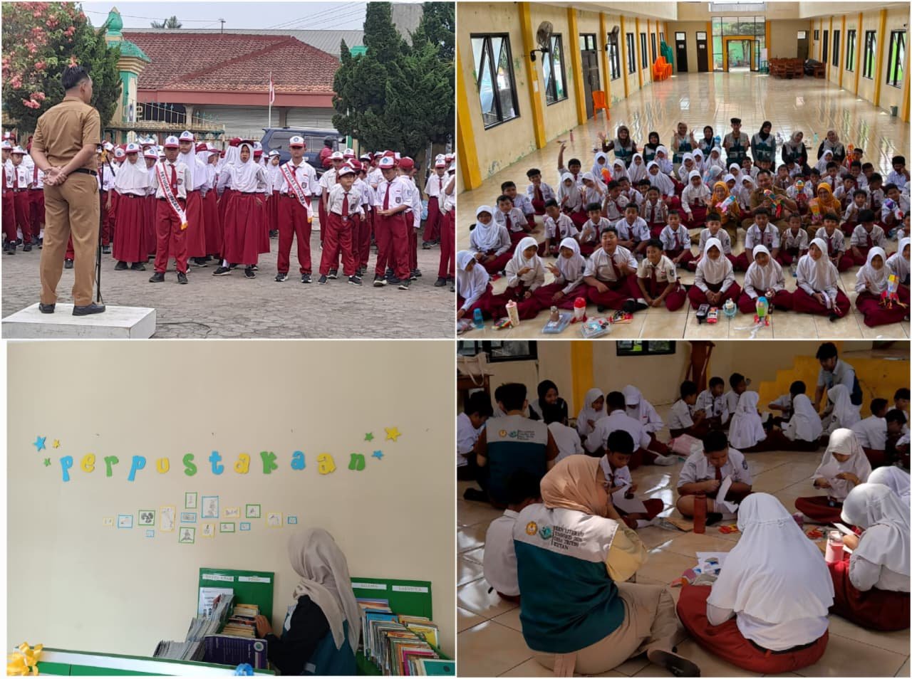 Pelaksanaan Program Literasi melalui Proyek Berbasis Isi Buku Bacaan, Pelayanan Perpustakaan, Strategi Media, dan Strategi Kemitraan