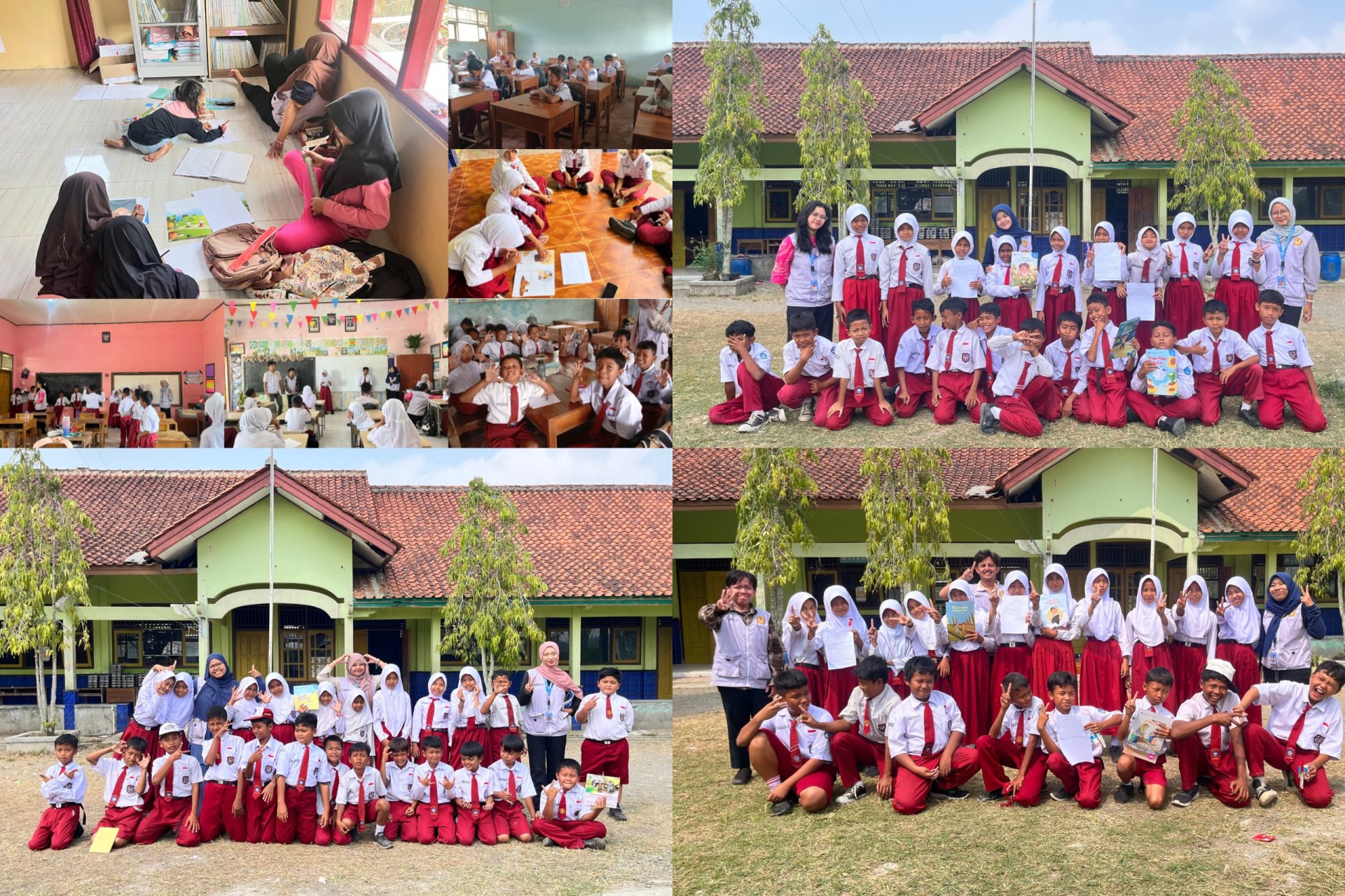 DAY 27 | KKN-L 36 Grugu Ajak Siswa SDN Grugu 01 Tuangkan Ide Lewat "Menulis Cerita Berbasis Buku Bacaan"