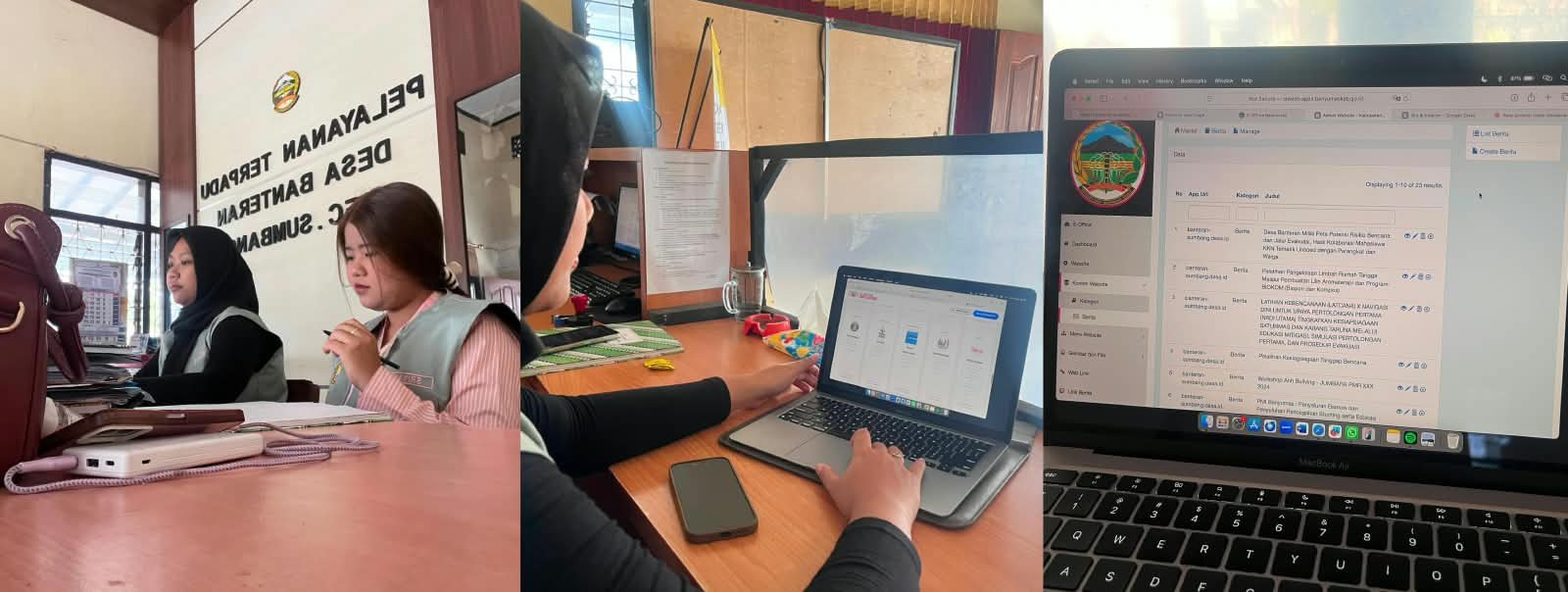 Piket Harian di Balai Desa, Pengembangan Dan Pembaharuan Informasi Website Desa
