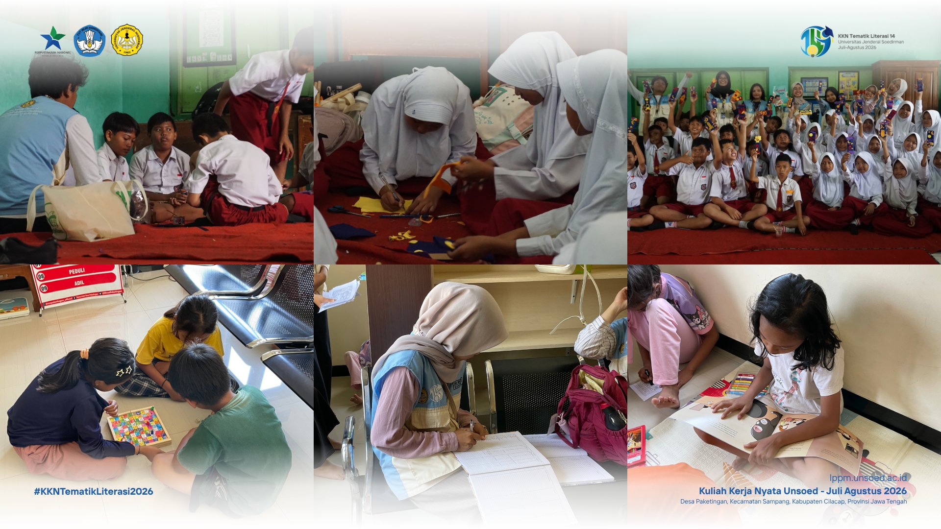 Dari Buku Menjadi Karya, KKN Tematik Literasi 14 Unsoed Rampungkan Rangkaian Program di SDN Paketingan 03