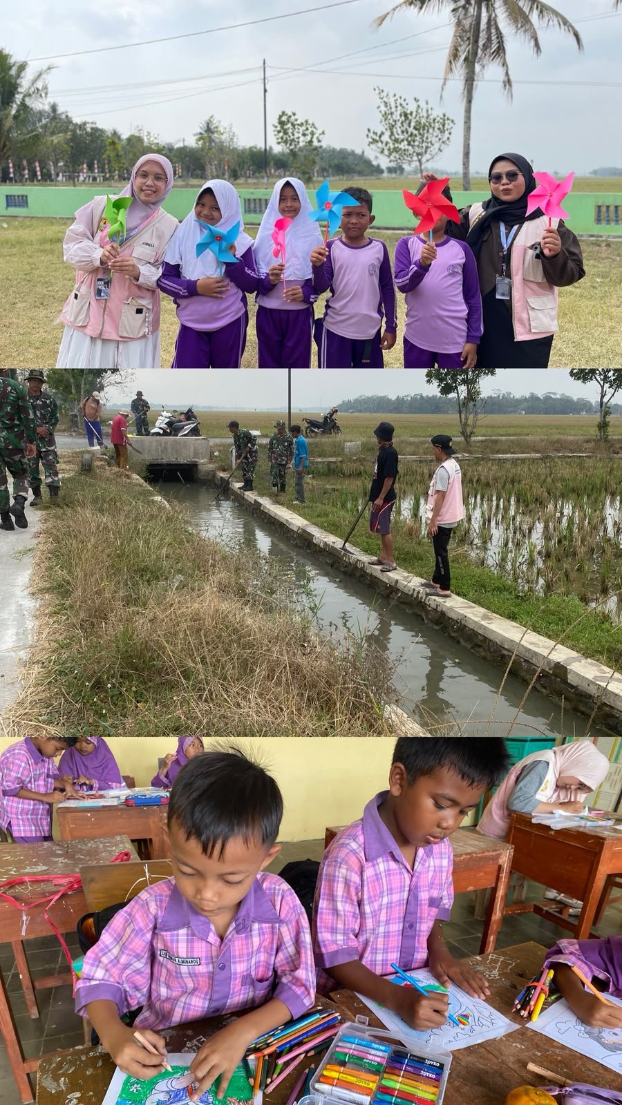 HARI KE-28: Kerja Bakti Bersama Warga dan Koramil Binangun untuk Persiapan Lomba Mancing sebagai Bentuk Ketahanan Pangan dan Projek Berbasis Isi Buku Bacaan