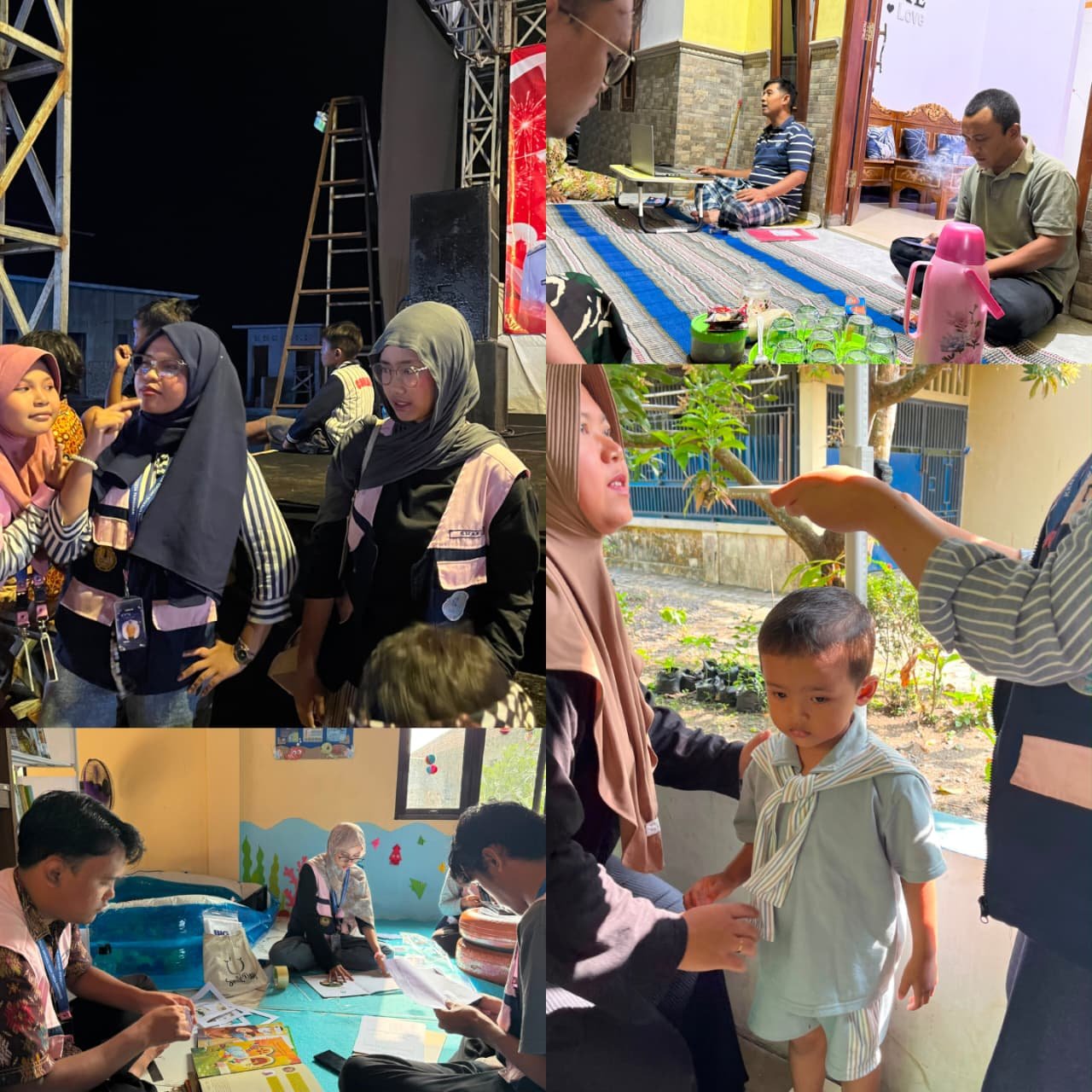 Pengelolaan Posyandu, Perpustakaan, Persiapan Lomba Agustusan, dan Kegiatan Gebyar Merah Putih