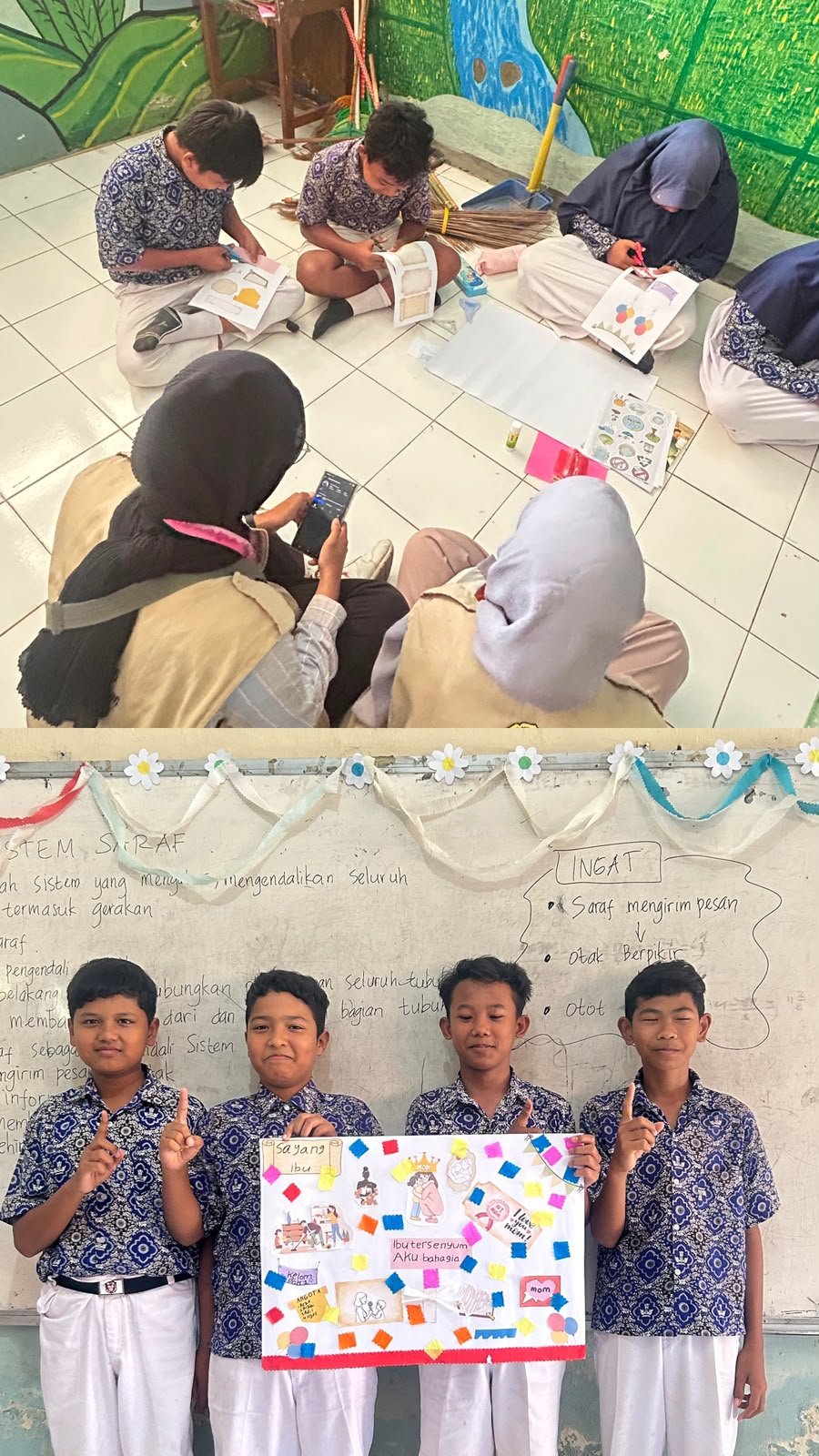 Membuat Proyek Berbasis Isi Buku Bacaan di SD N Kemojing 02