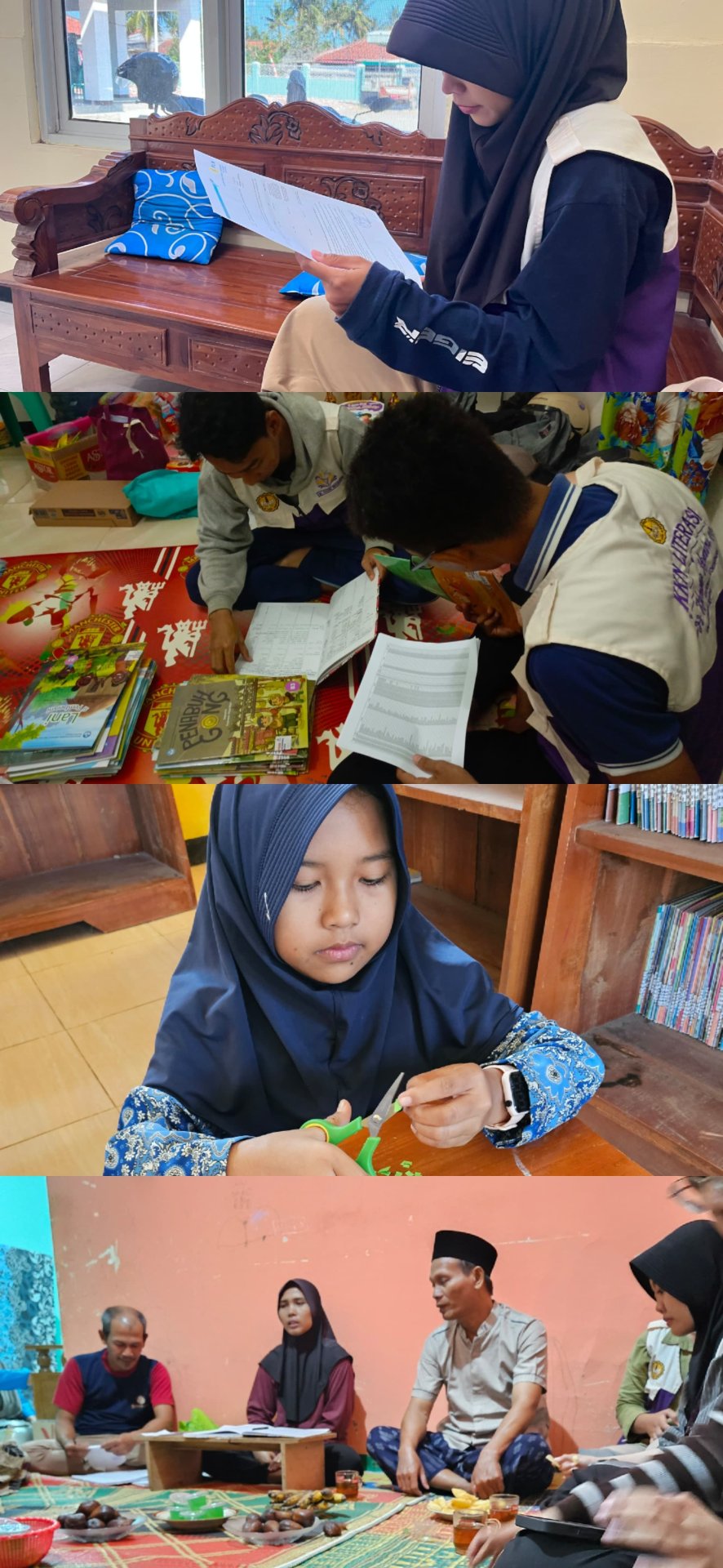 Pelaksanaan Pelayanan Perpustakaan, Administrasi, dan Proyek Literasi Berbasis Buku Bacaan