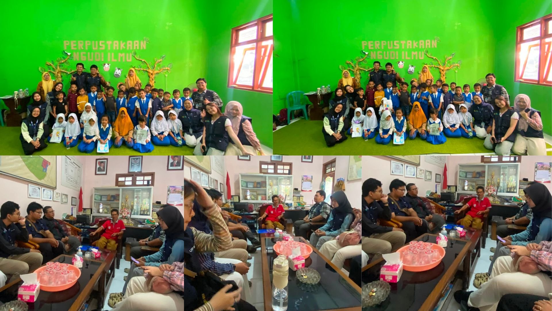 Kunjungan Literasi dan Hello English! TK Mardigarini ke Perpustakaan Ngudi Ilmu, Desa Buntu serta Kunjungan DPL