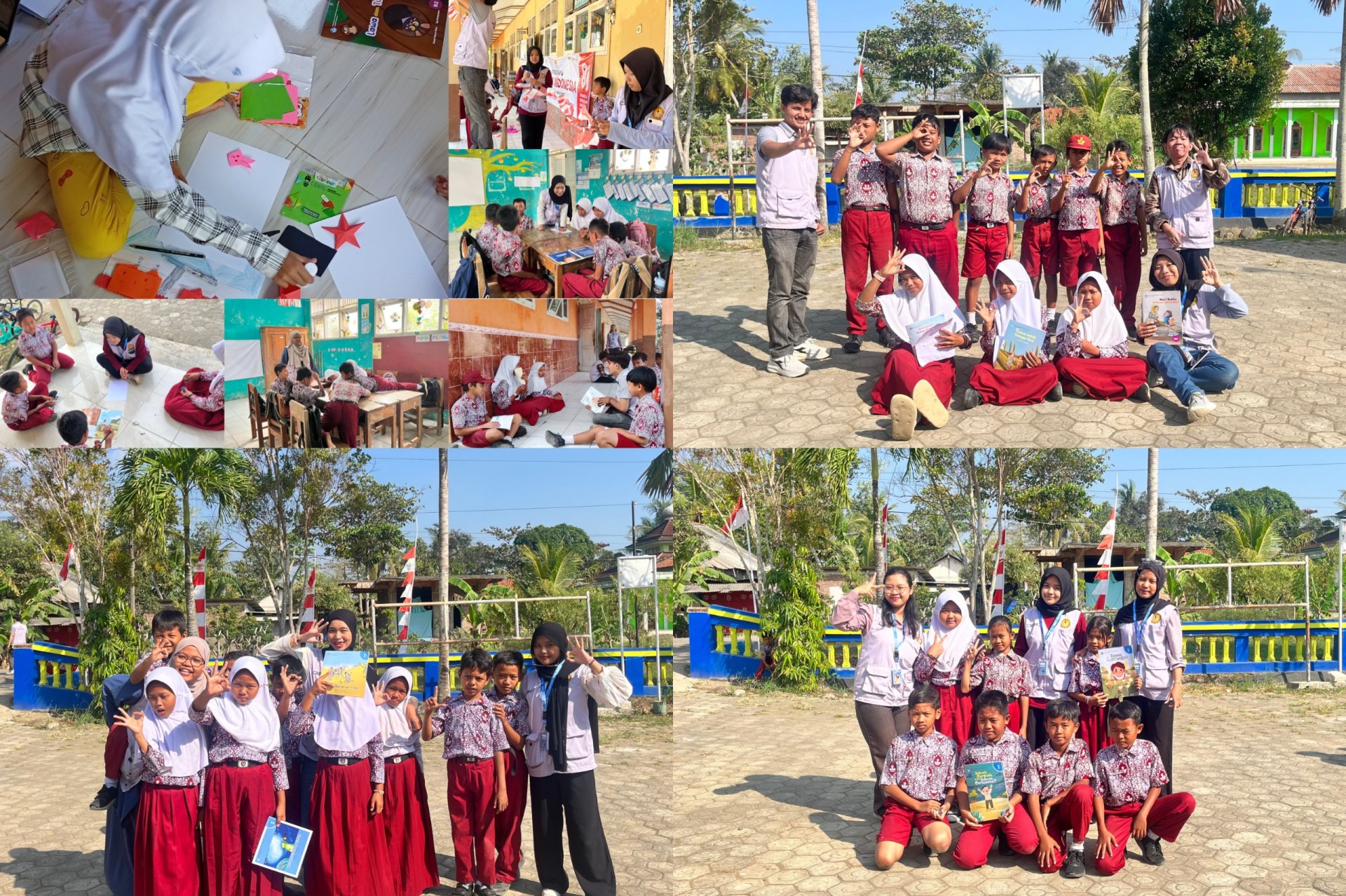 DAY 29 | Lanjutkan Proker "Menulis Cerita Berbasis Bahan Bacaan" di SDN Grugu 03, KKN-L 36 Grugu Juga Optimalkan Layanan Perpustakaan Desa