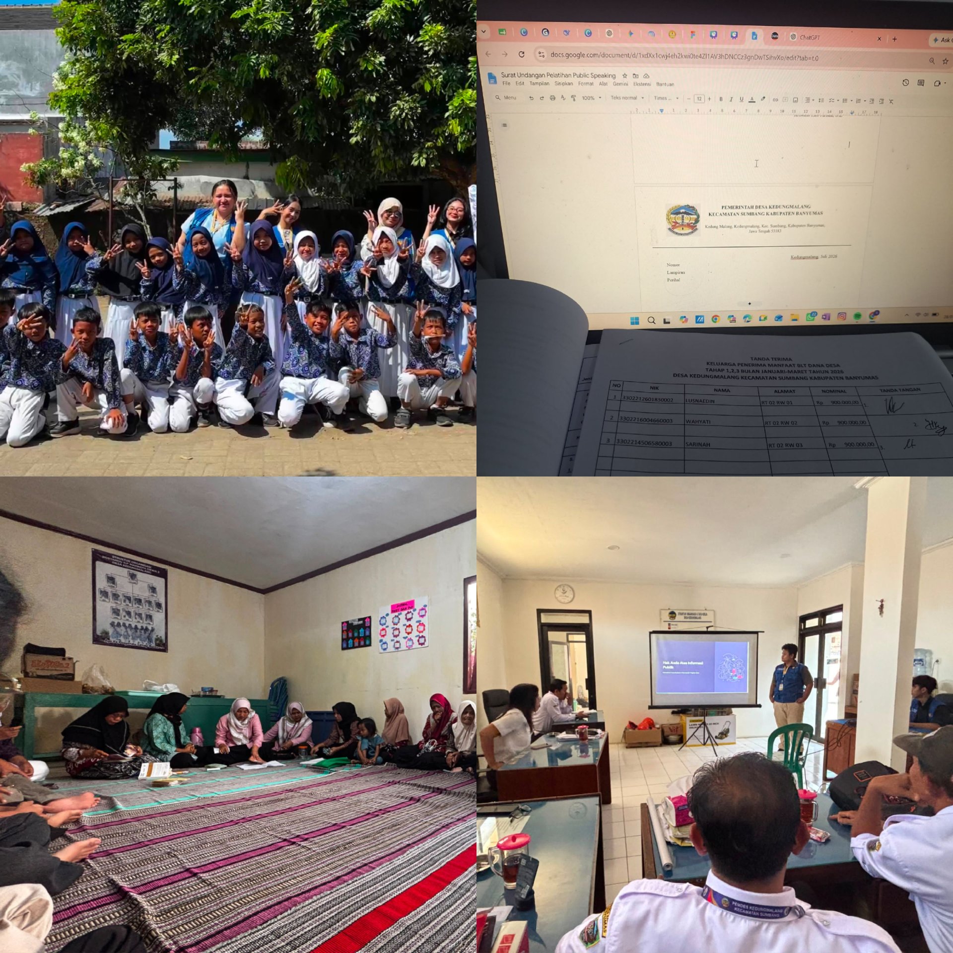Day 29: Sosialisasi KIP, Sosialisasi Anti bullying di SD Kedungmalang, Piket Desa dan Sosialisasi Penyakit Tidak Menular, Hipertensi dan Diabetes Melitus