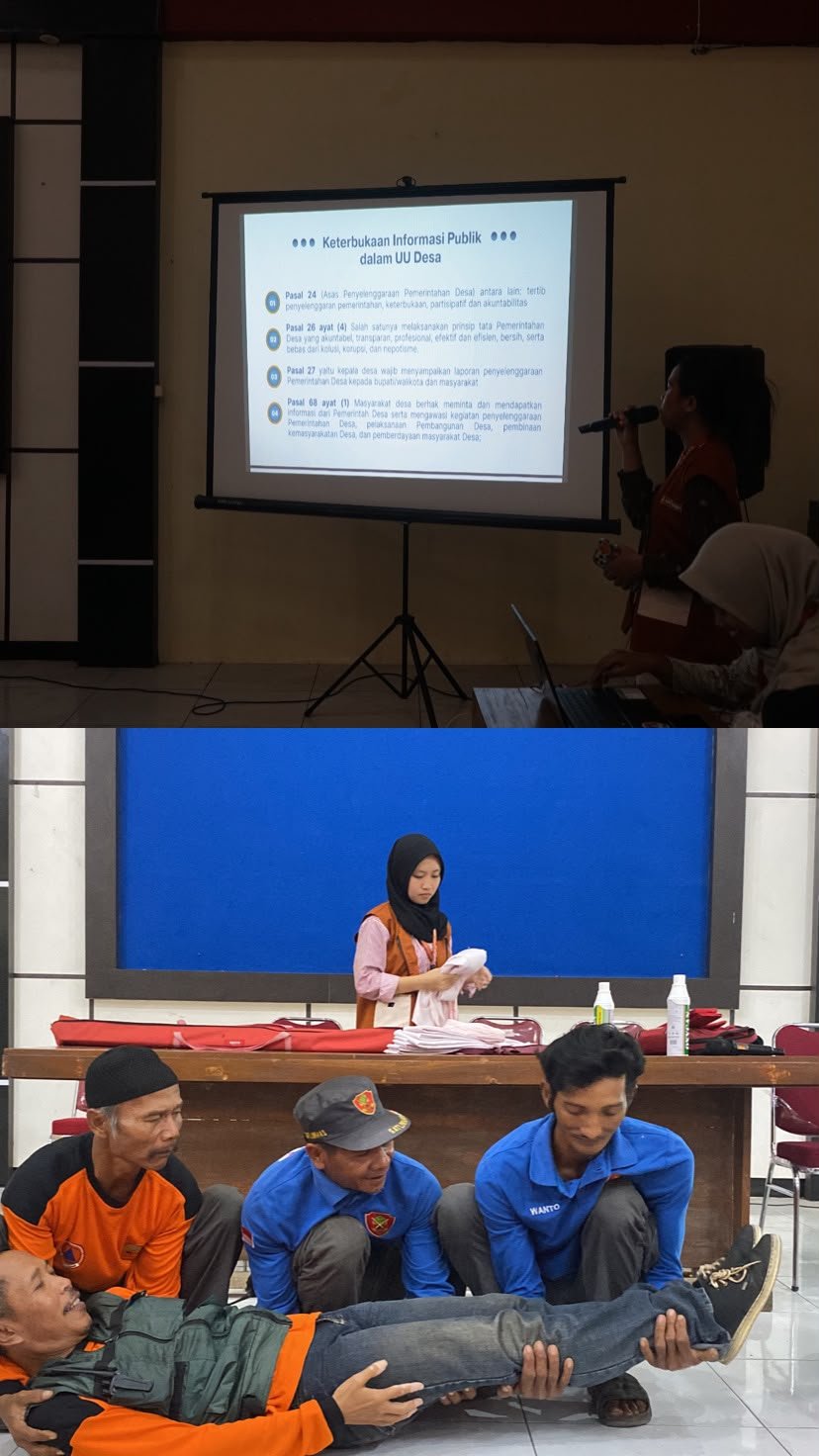 Sosialisasi Tas Siaga Bencana dan Praktik Pertolongan Pertama serta Sosialisasi Keterbukaan Informasi Publik (KIP)