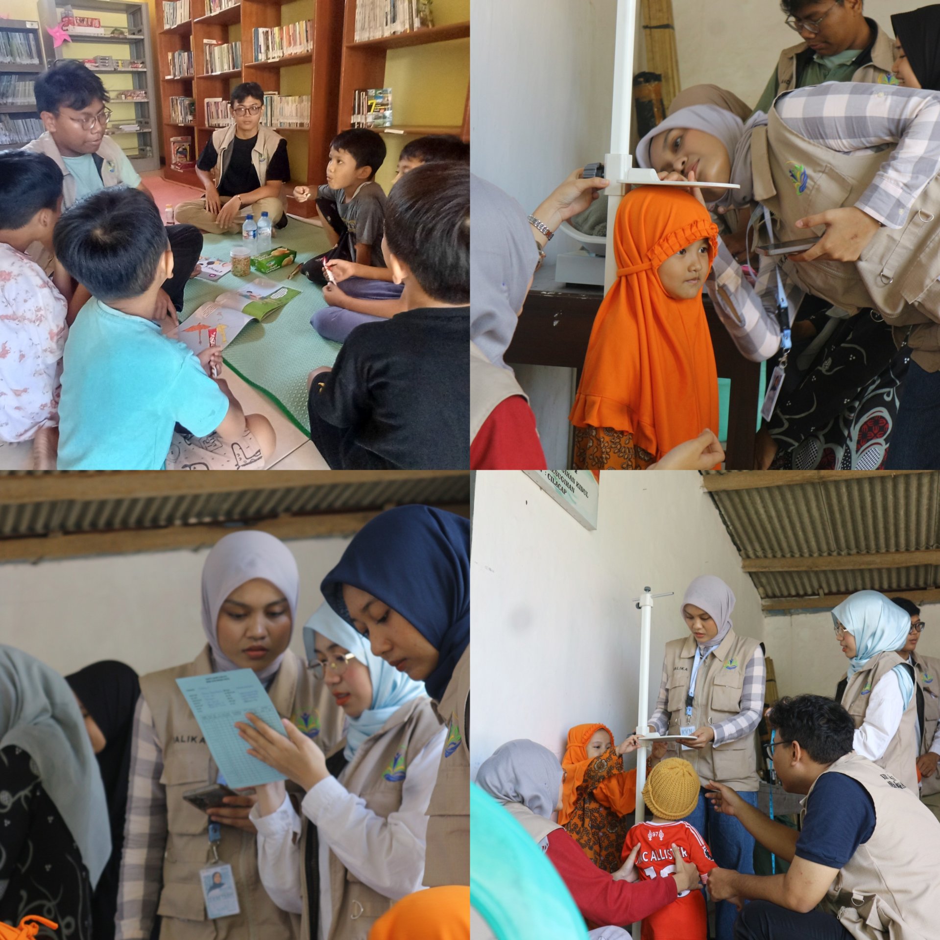 Pelayanan Perpustakaan Ngudi Kawruh Desa Kesugihan Kidul dan Pelayanan Posyandu