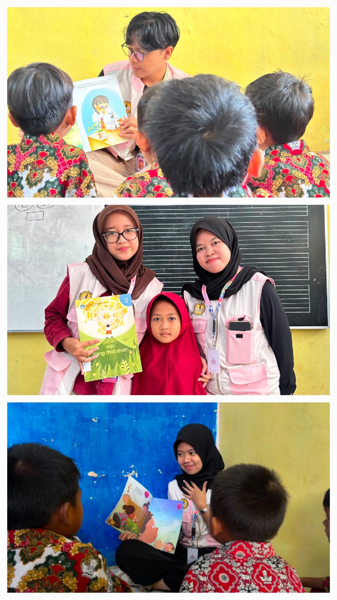Kelompok 37 KKN Tematik Literasi Bangun Budaya Membaca melalui Membaca Nyaring dan Cerdas Mengulas Buku Bersama SD Negeri 1 Cidadap
