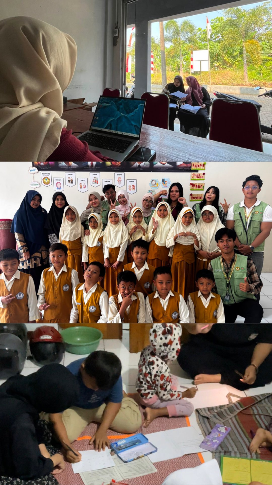 Piket Balai Desa, Sosialisasi Bencana Alam, dan Kelas Bimbingan Mata Pelajaran Sekolah Dasar