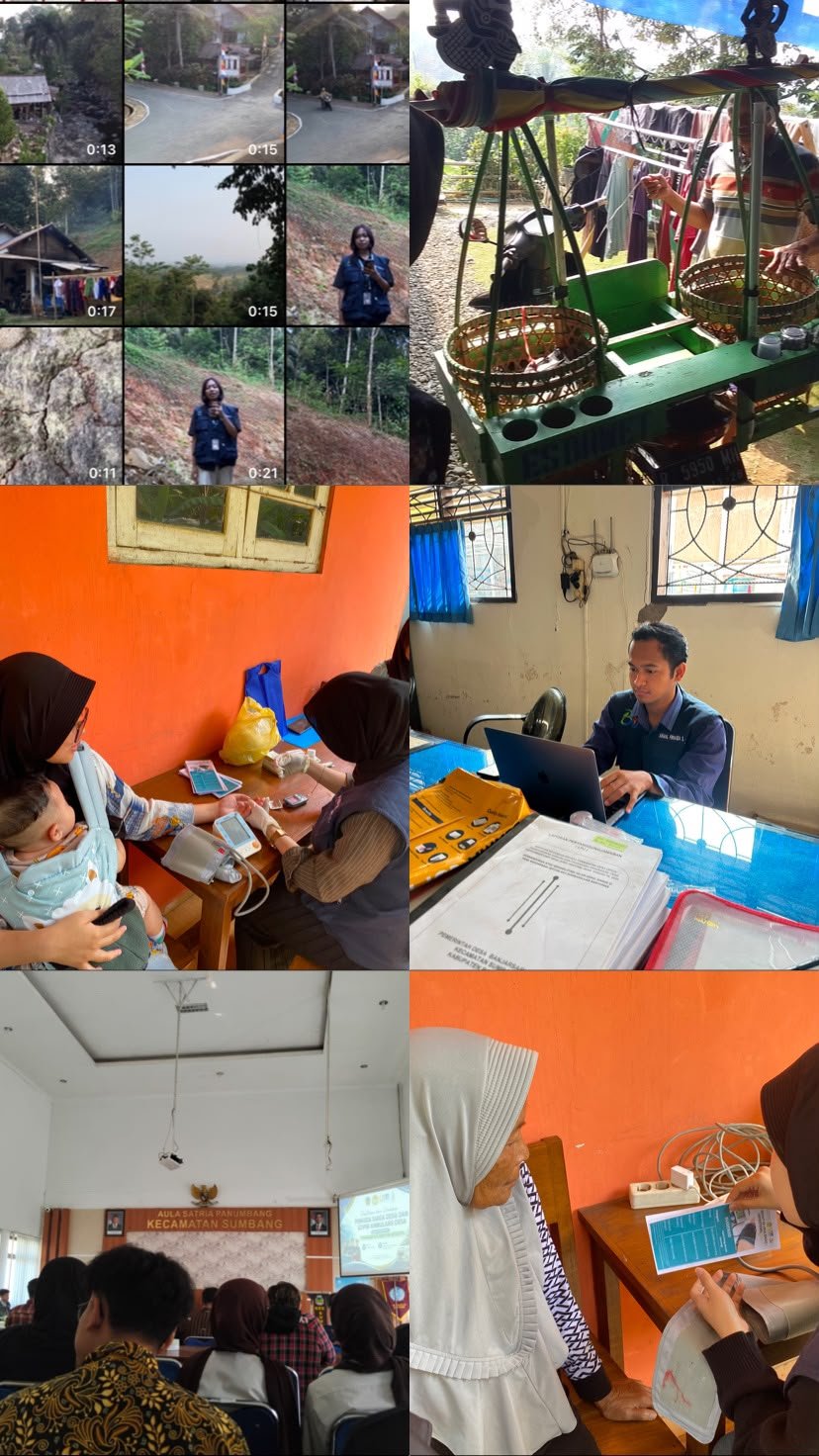 Piket desa, Posyandu, kecamatan berdaya, kunjungan UMKM, dan pembuatan video edukasi longsor