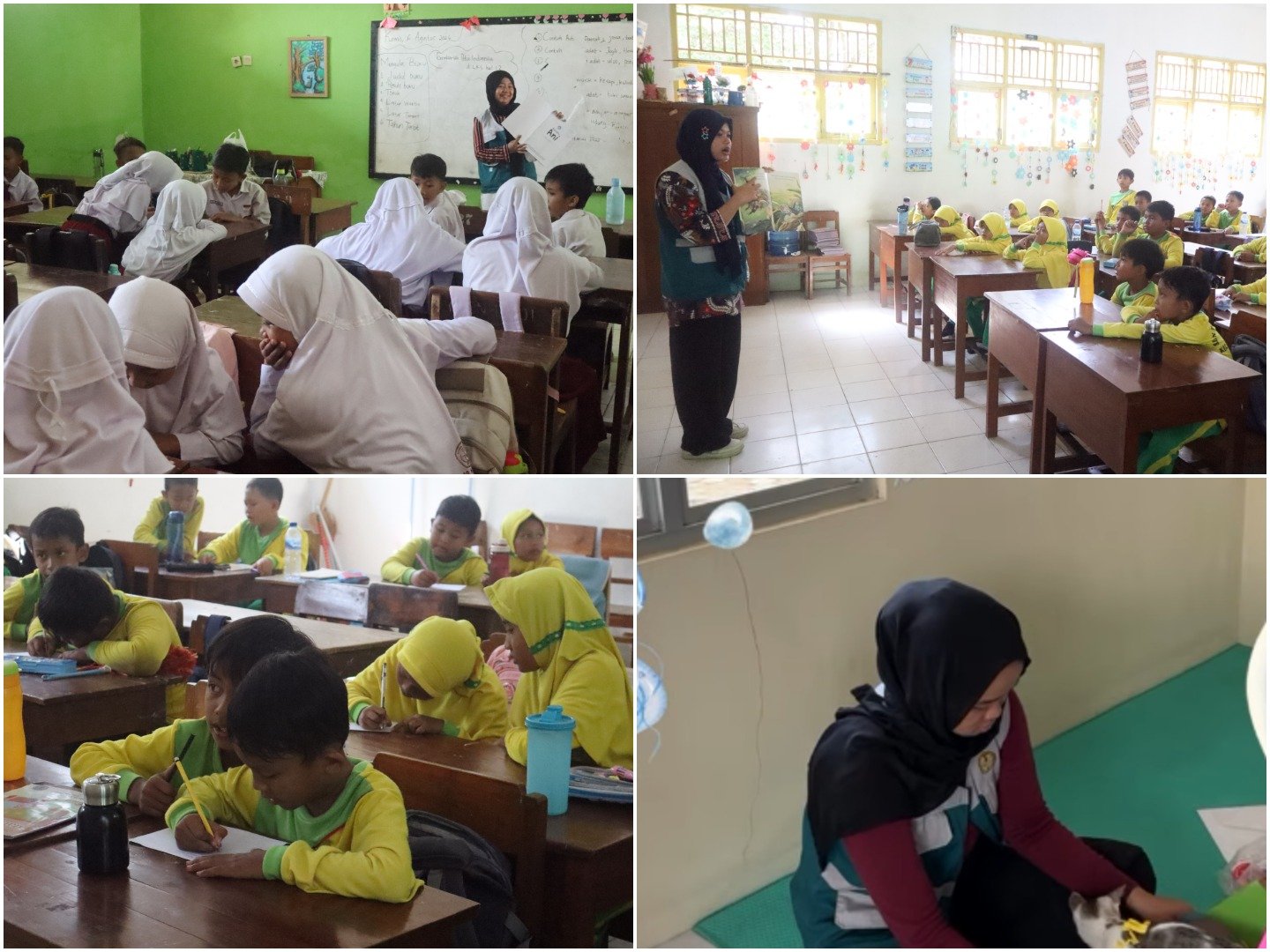 Pendampingan Literasi Siswa melalui Cerdas Mengulas Buku serta Pelayanan Perpustakaan Desa