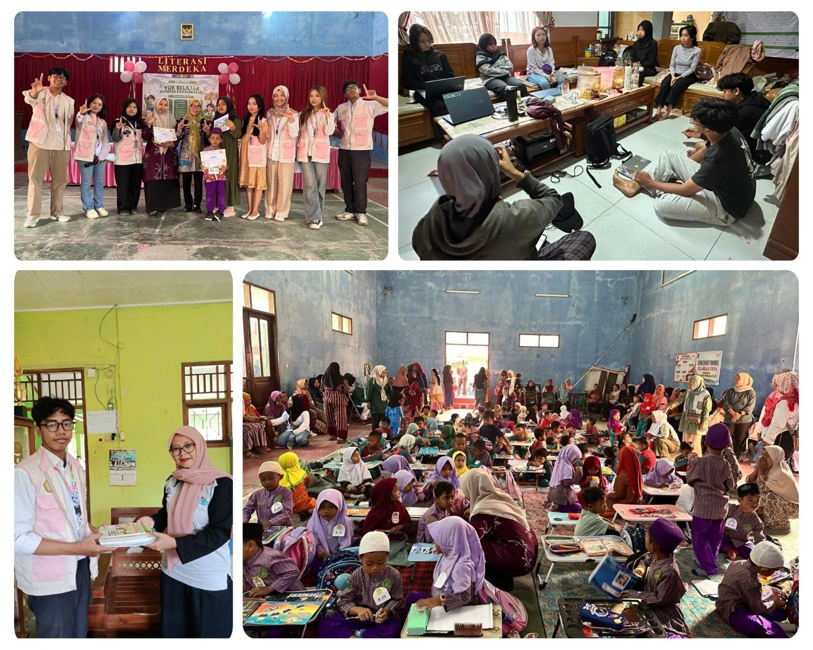Merangkai Kreativitas Anak dan Kepedulian Masyarakat di Desa Cidadap melalui Apresiasi Literasi dan Gerakan Infak Buku