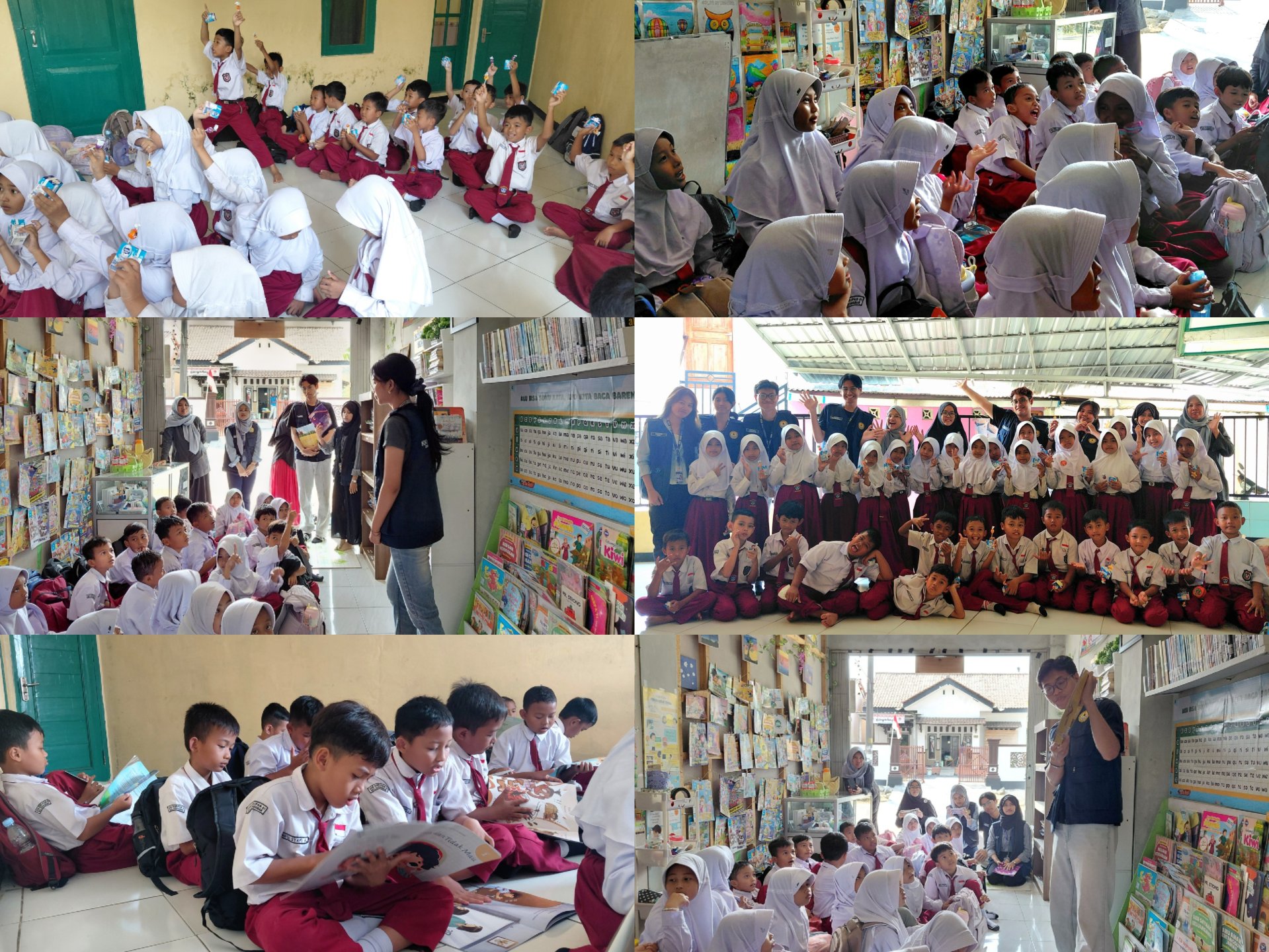 Kunjungan Literasi Murid SDN Kuripan 01 ke TBM Semesta Alam
