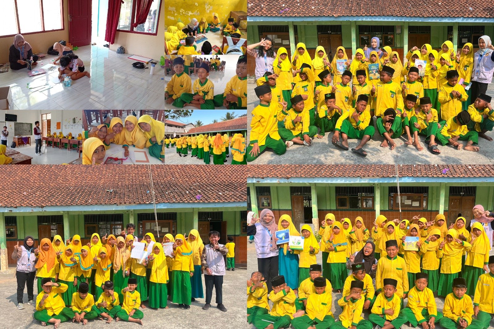 DAY 30 | Tutup Rangkaian "Menulis Cerita Berbasis Bahan Bacaan" di MI Nurul Huda, KKN-L 36 Grugu Juga Optimalkan Layanan Perpustakaan Desa