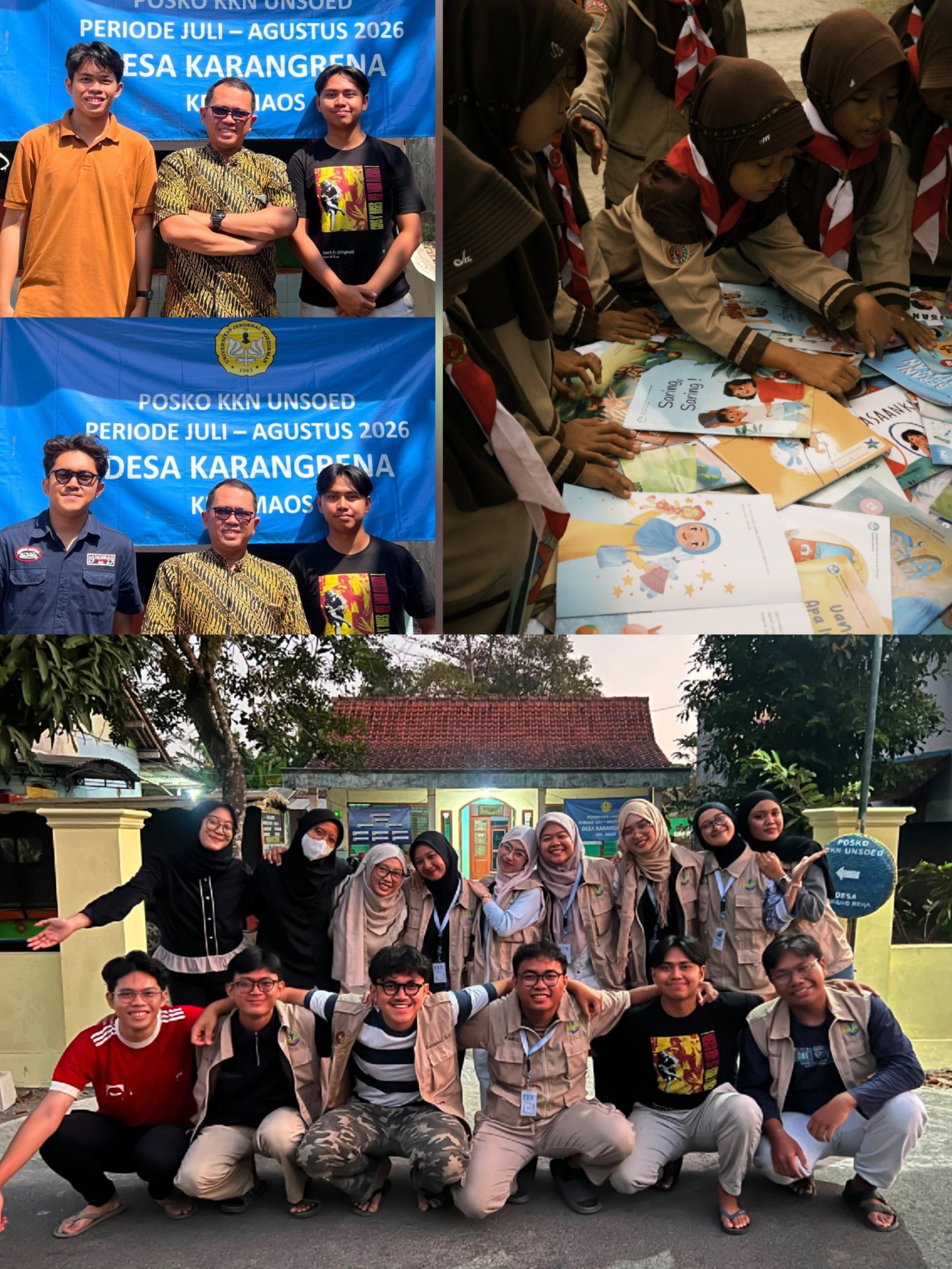 Kunjungan Literasi SDN Karangrena 04, Monitoring DPL, dan Silaturahmi KKN Literasi Kesugihan Kidul