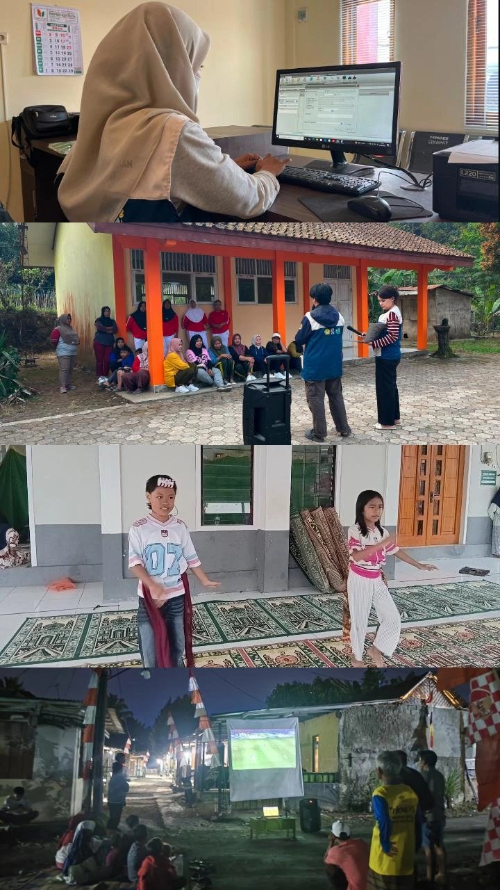 Piket Balai Desa, Minggu Bugar Ceria, Sosialisasi KIP, Belajar teater dan tari, Nobar Timnas