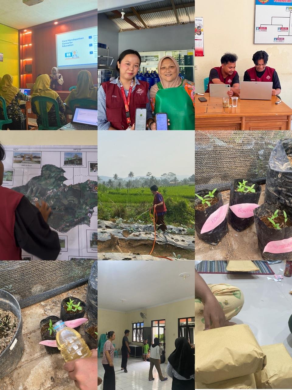 Kegiatan Bidang Lingkungan, Bidang Kesehatan, Bidang Pendidikan, Bidang Ekonomi, dan Pelayanan Pemerintah Desa di Desa Gunungtawang