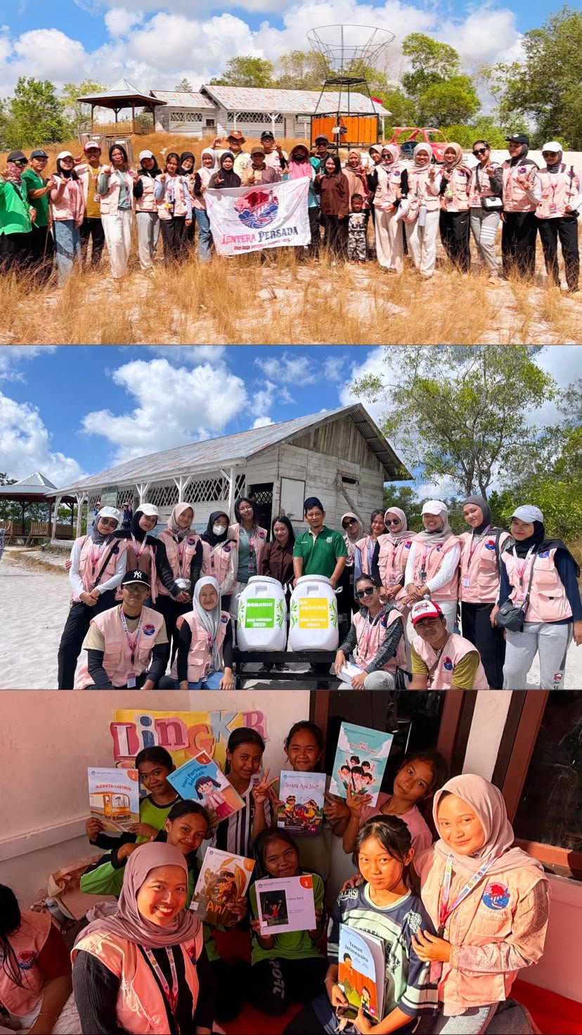 Day 27 Penanaman Pohon, Penyerahan EcoBin di Laskar Pelangi, dan Lingkar Literasi